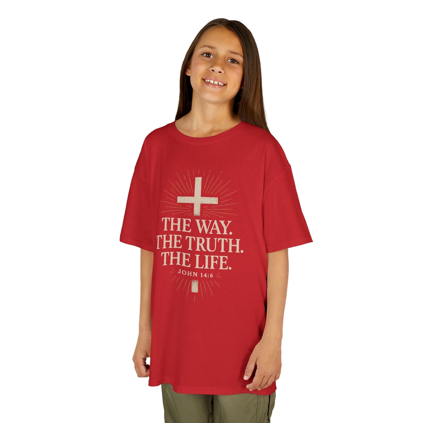 Kids Christian Faith Tee - "The Way, The Truth, The Life" - Peak Inspiration