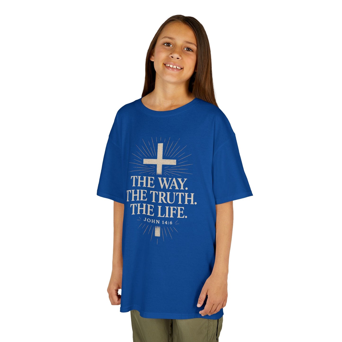 Kids Christian Faith Tee - "The Way, The Truth, The Life" - Peak Inspiration