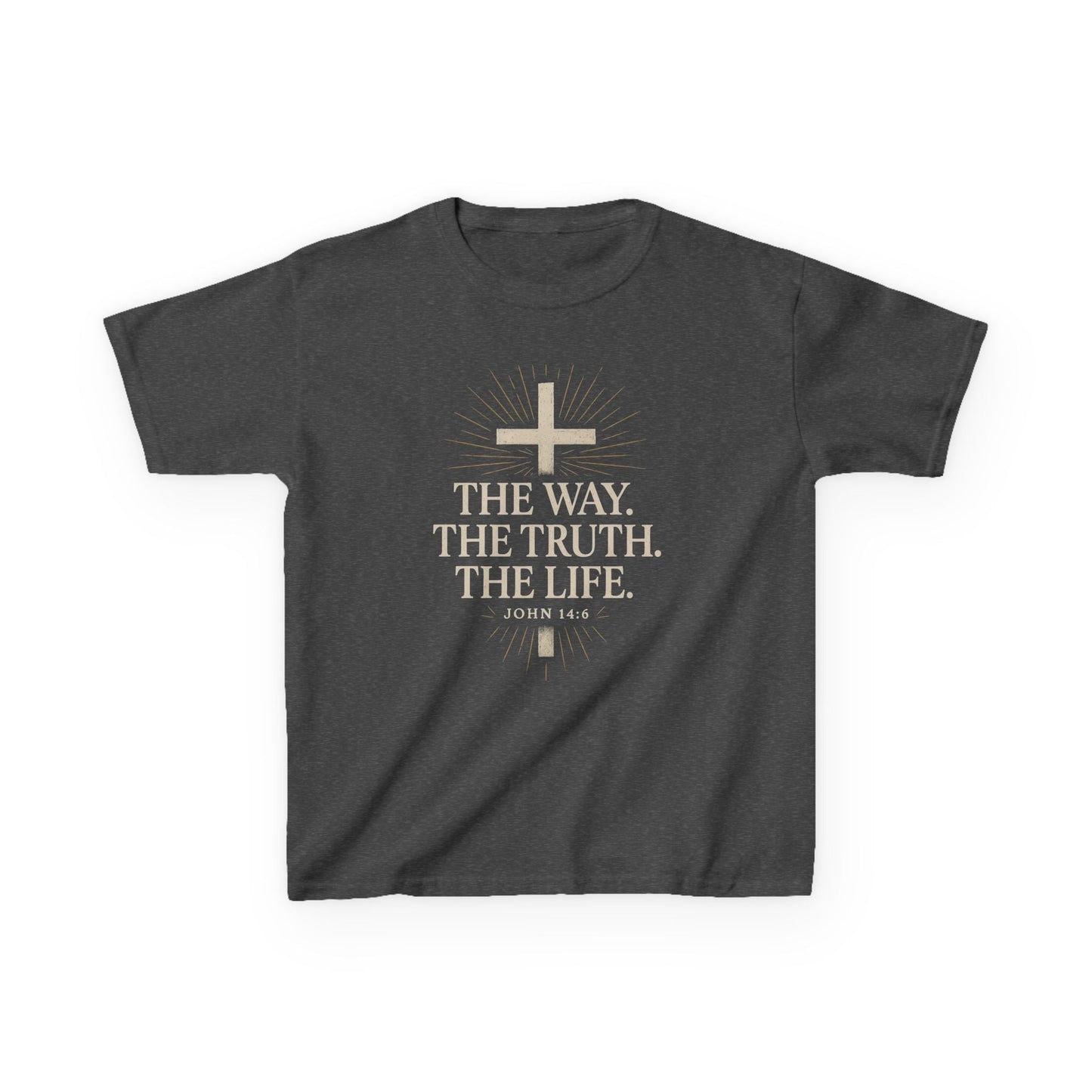 Kids Christian Faith Tee - "The Way, The Truth, The Life" - Peak Inspiration