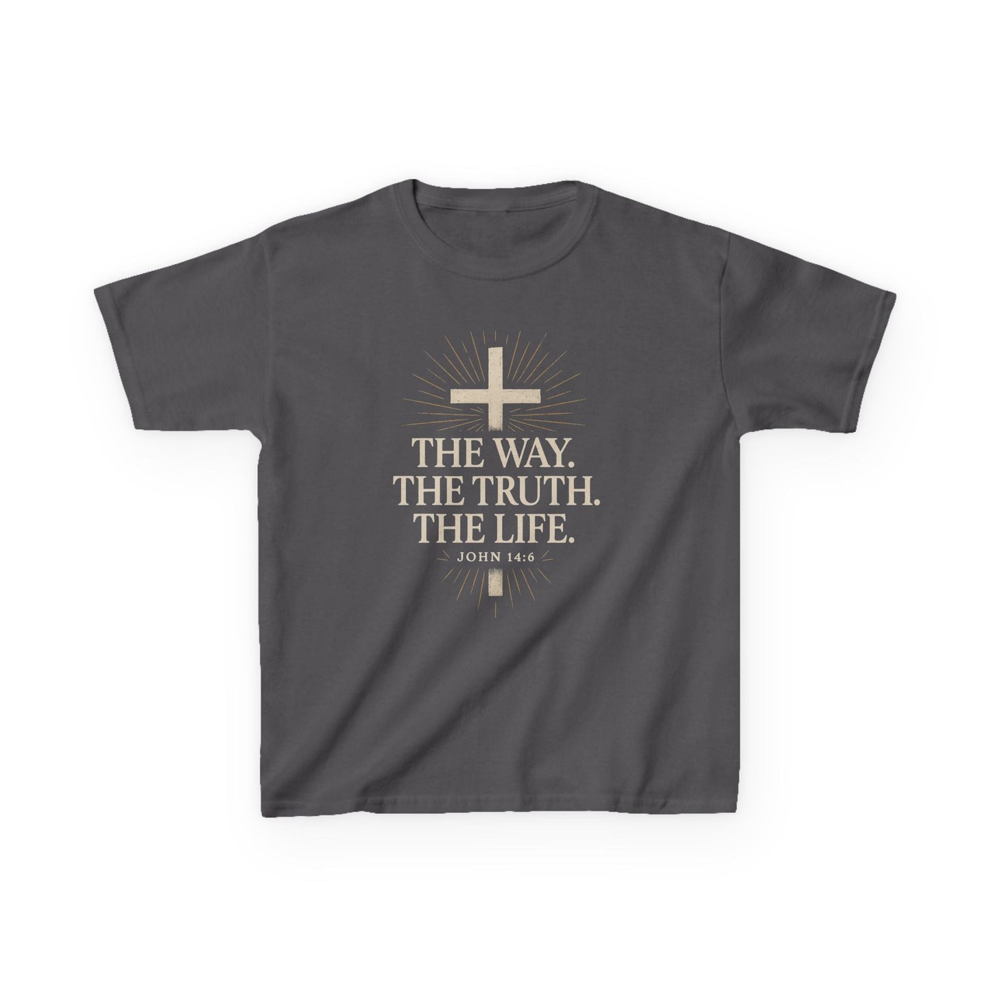 Kids Christian Faith Tee - "The Way, The Truth, The Life" - Peak Inspiration