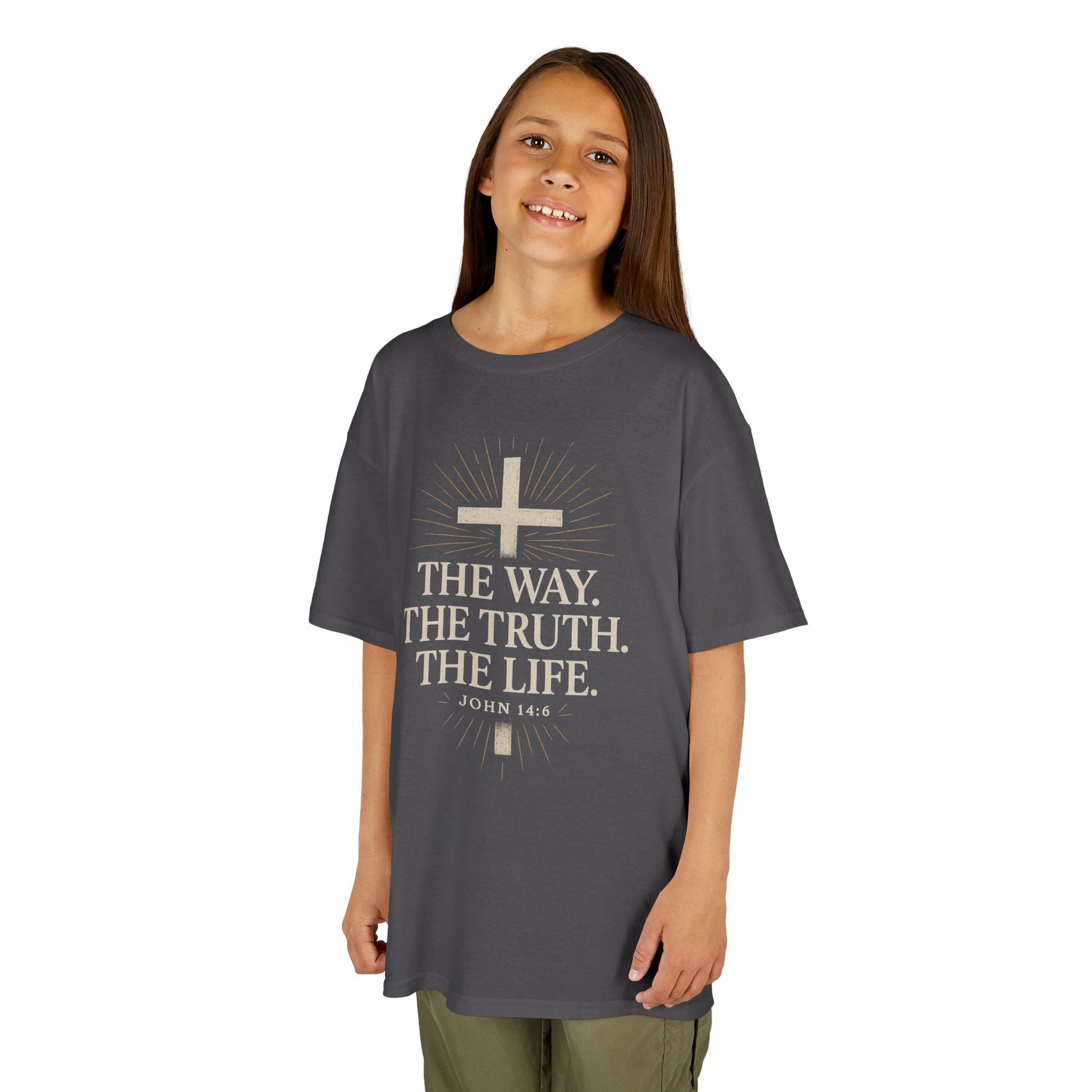 Kids Christian Faith Tee - "The Way, The Truth, The Life" - Peak Inspiration