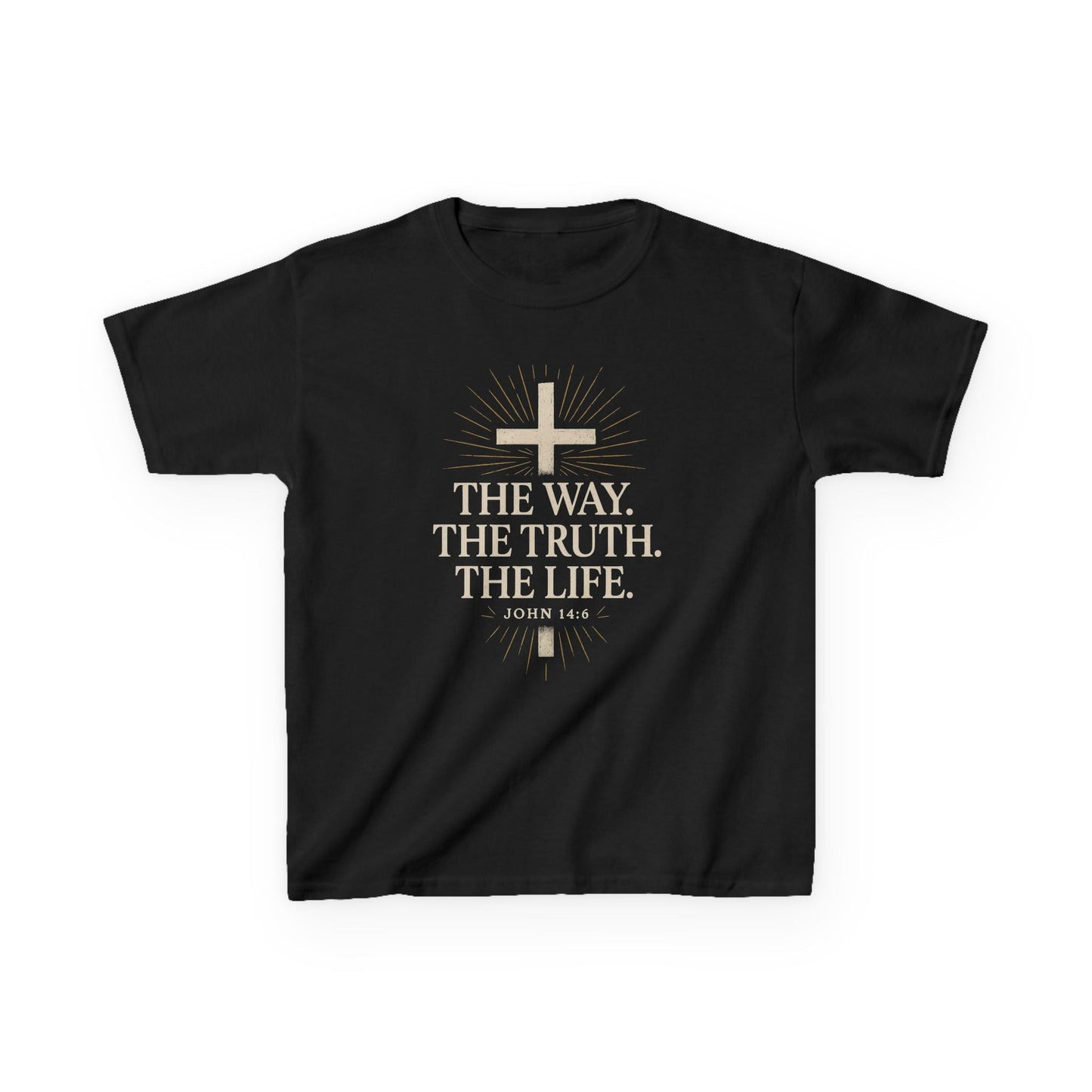 Kids Christian Faith Tee - "The Way, The Truth, The Life" - Peak Inspiration