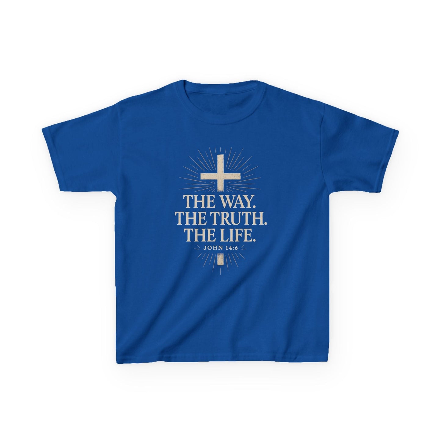 Kids Christian Faith Tee - "The Way, The Truth, The Life" - Peak Inspiration