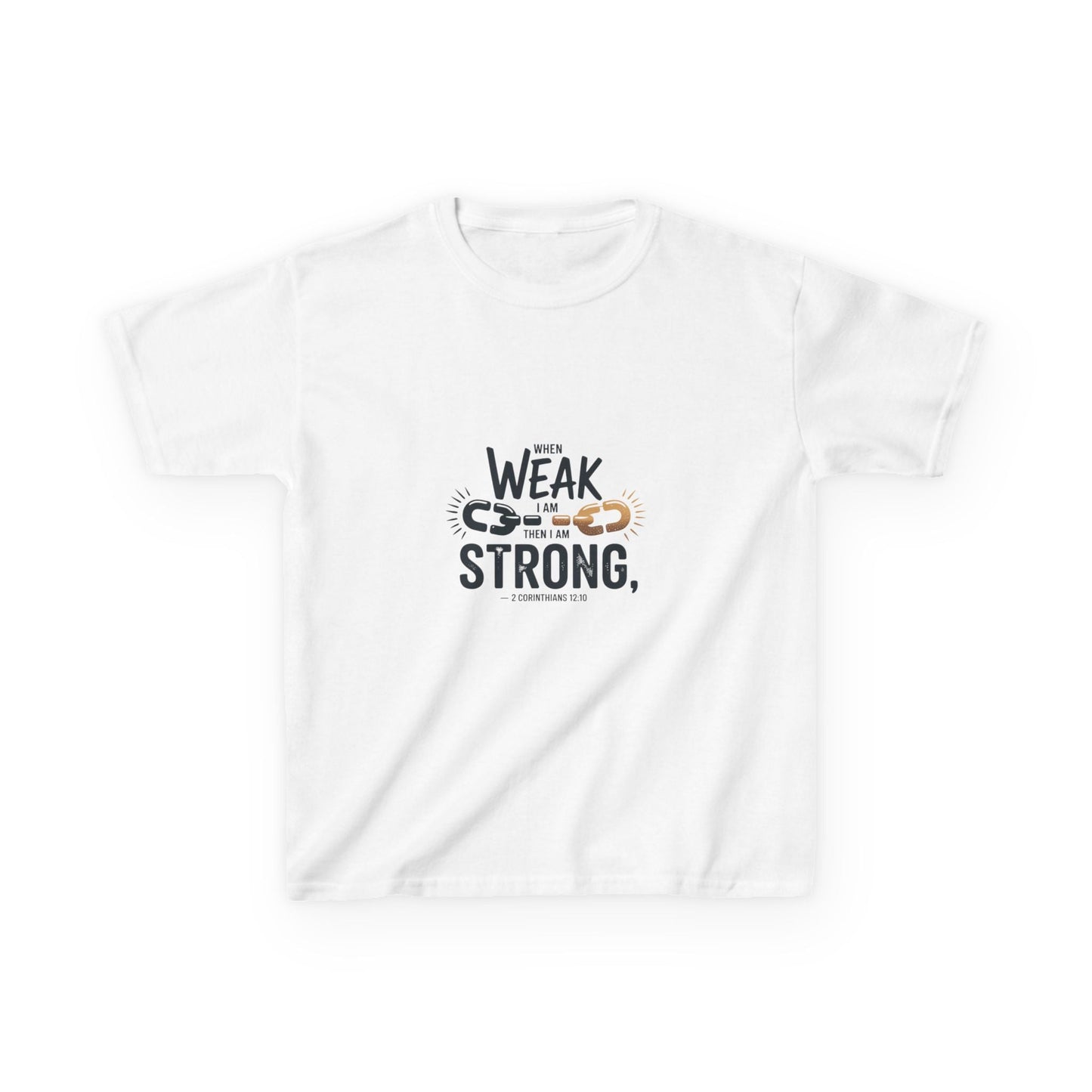 Kids Inspirational Tee - "From Weak to Strong" - Peak Inspiration