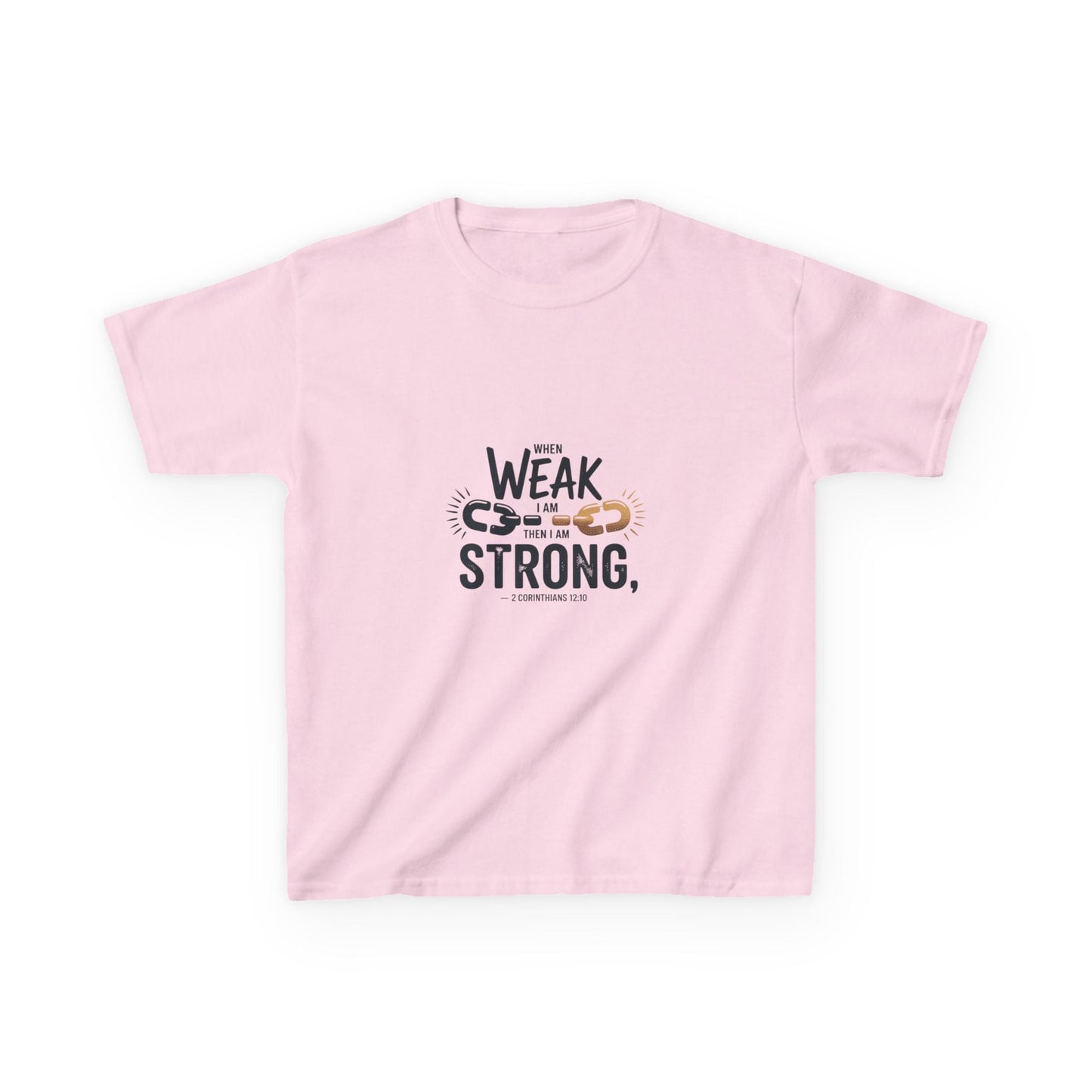 Kids Inspirational Tee - "From Weak to Strong" - Peak Inspiration