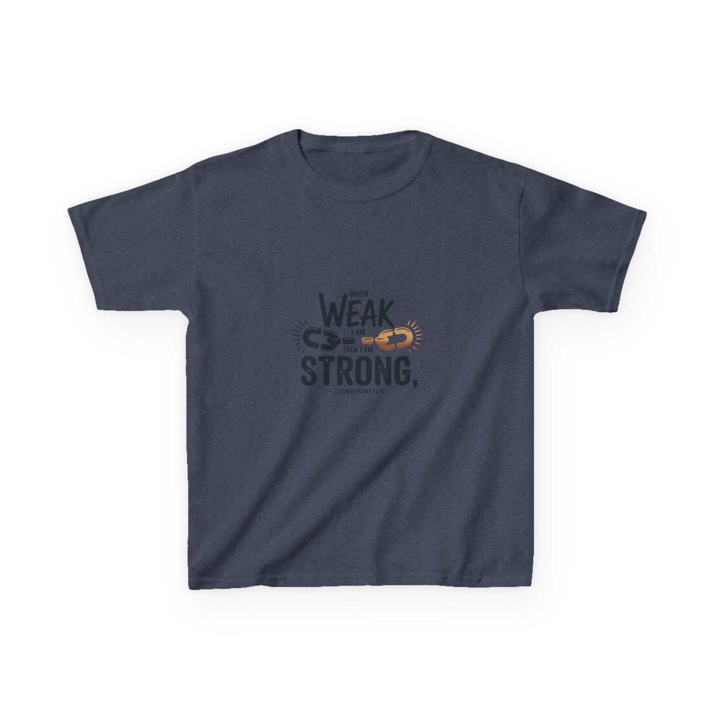 Kids Inspirational Tee - "From Weak to Strong" - Peak Inspiration