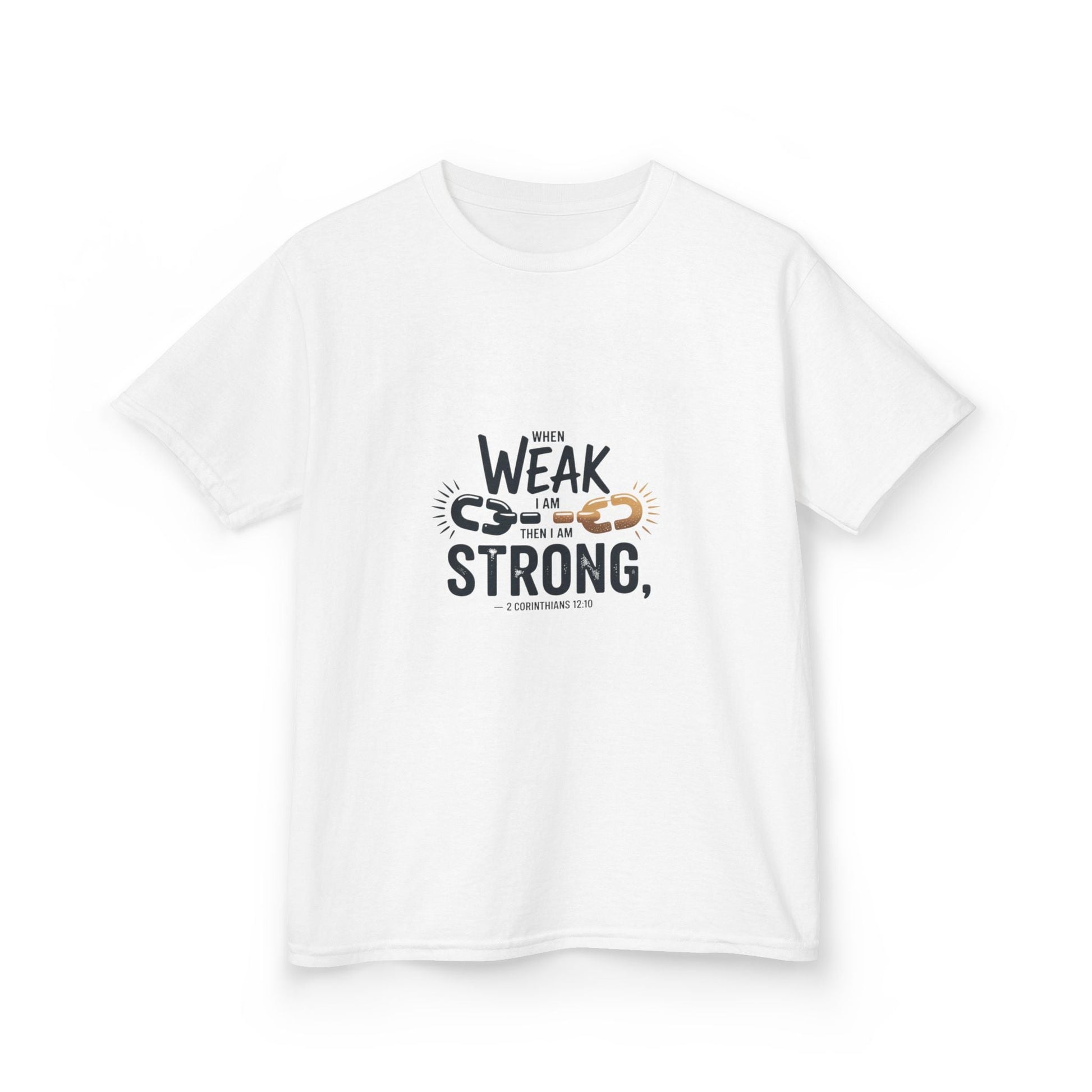 Kids Inspirational Tee - "From Weak to Strong" - Peak Inspiration