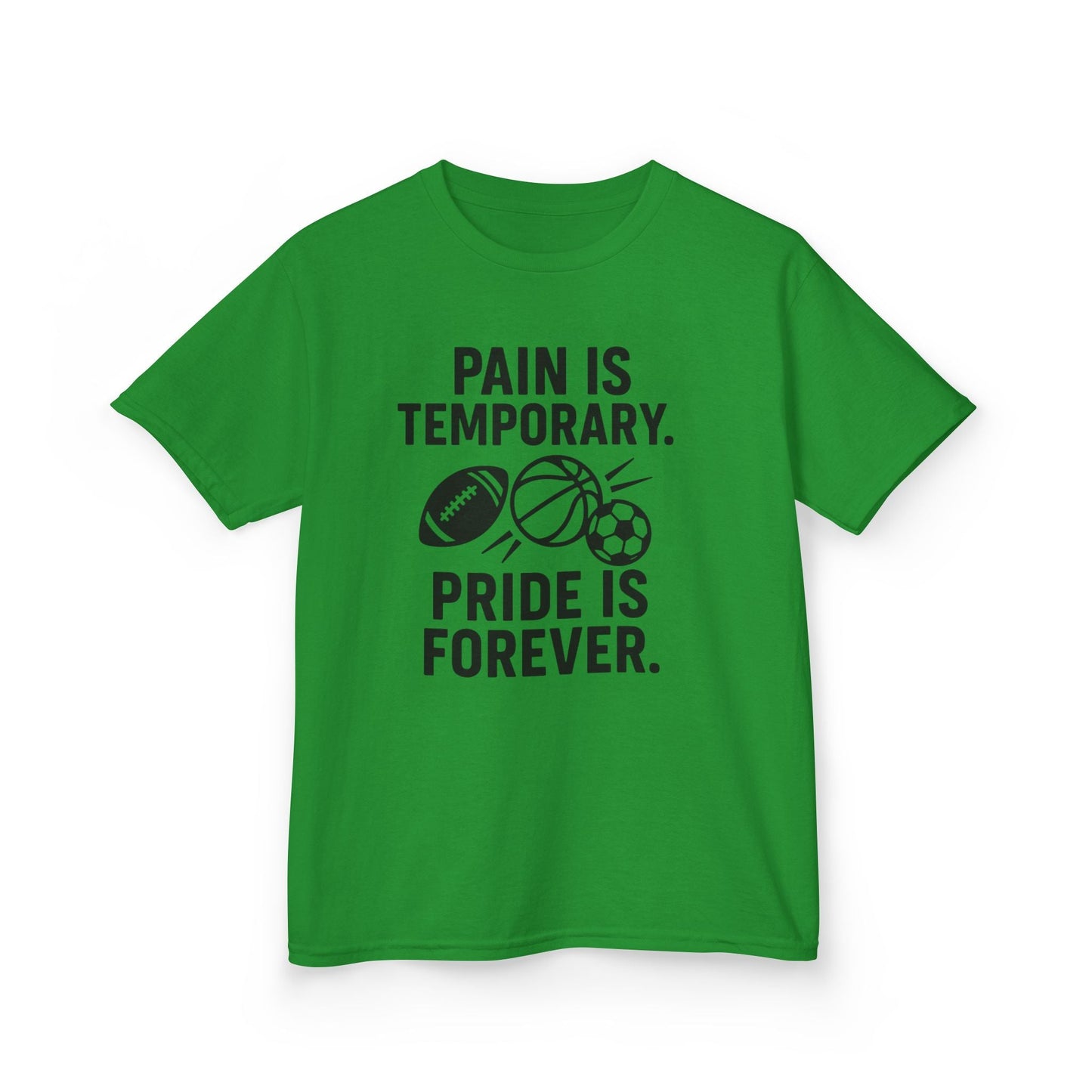 Kids Sports Motivational Tee - "Pain Is Temporary. Pride Is Forever." - Peak Inspiration