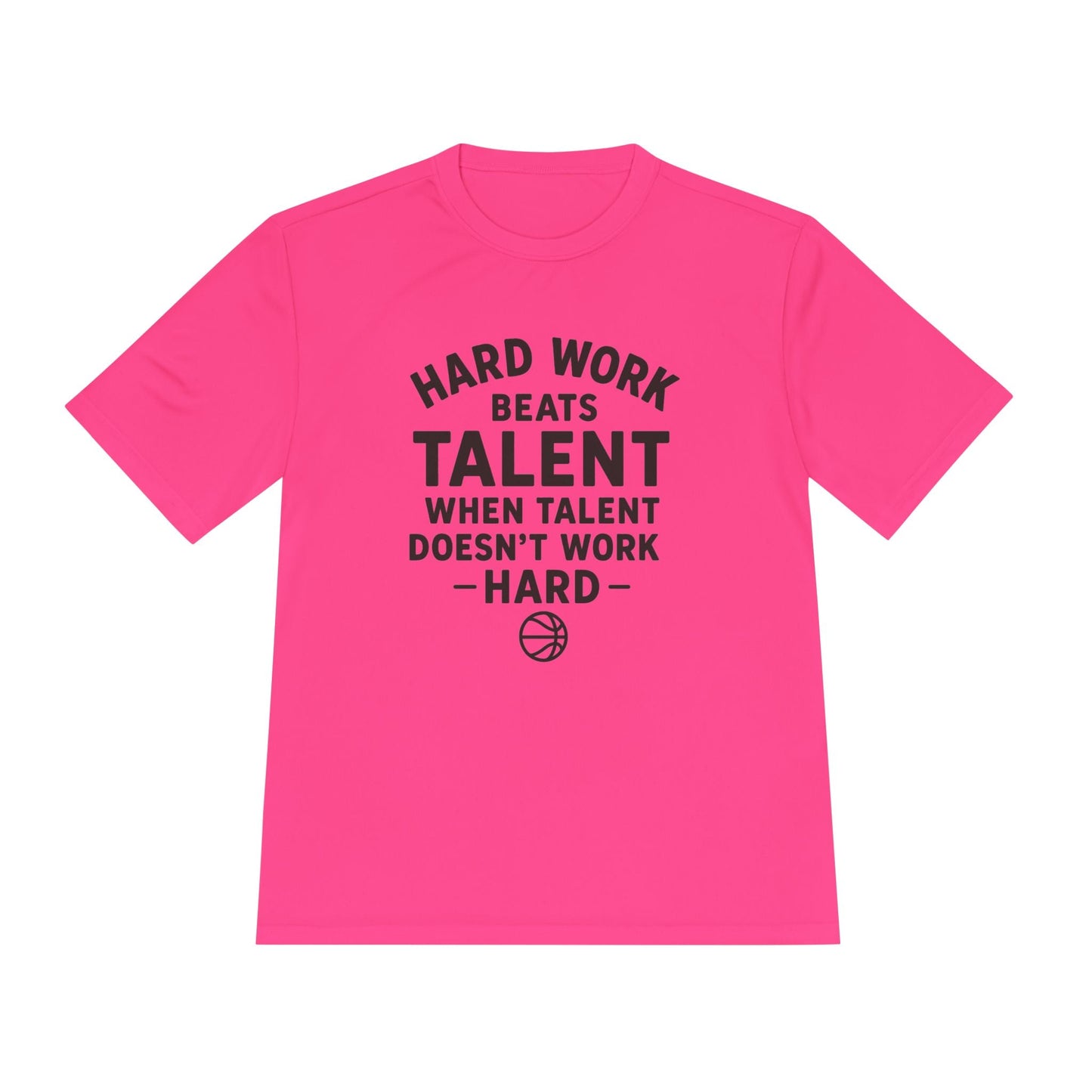 Motivational Sports Tee - "Hard Work Beats Talent" - Peak Inspiration