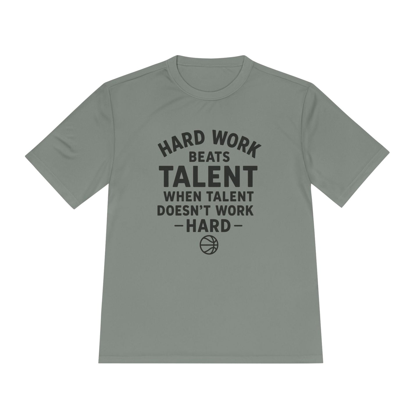 Motivational Sports Tee - "Hard Work Beats Talent" - Peak Inspiration