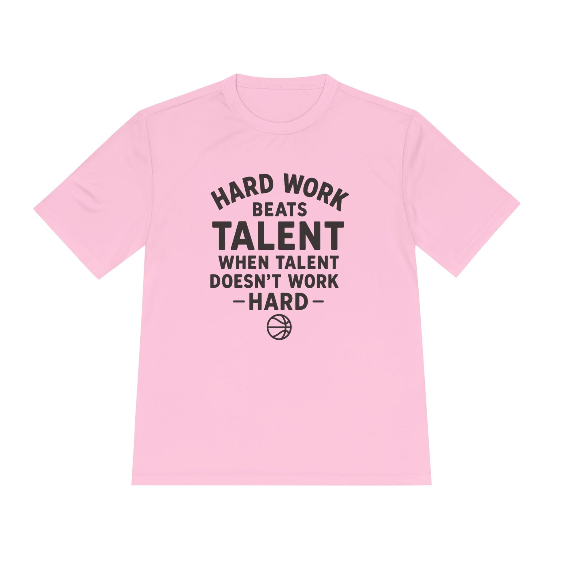 Motivational Sports Tee - "Hard Work Beats Talent" - Peak Inspiration