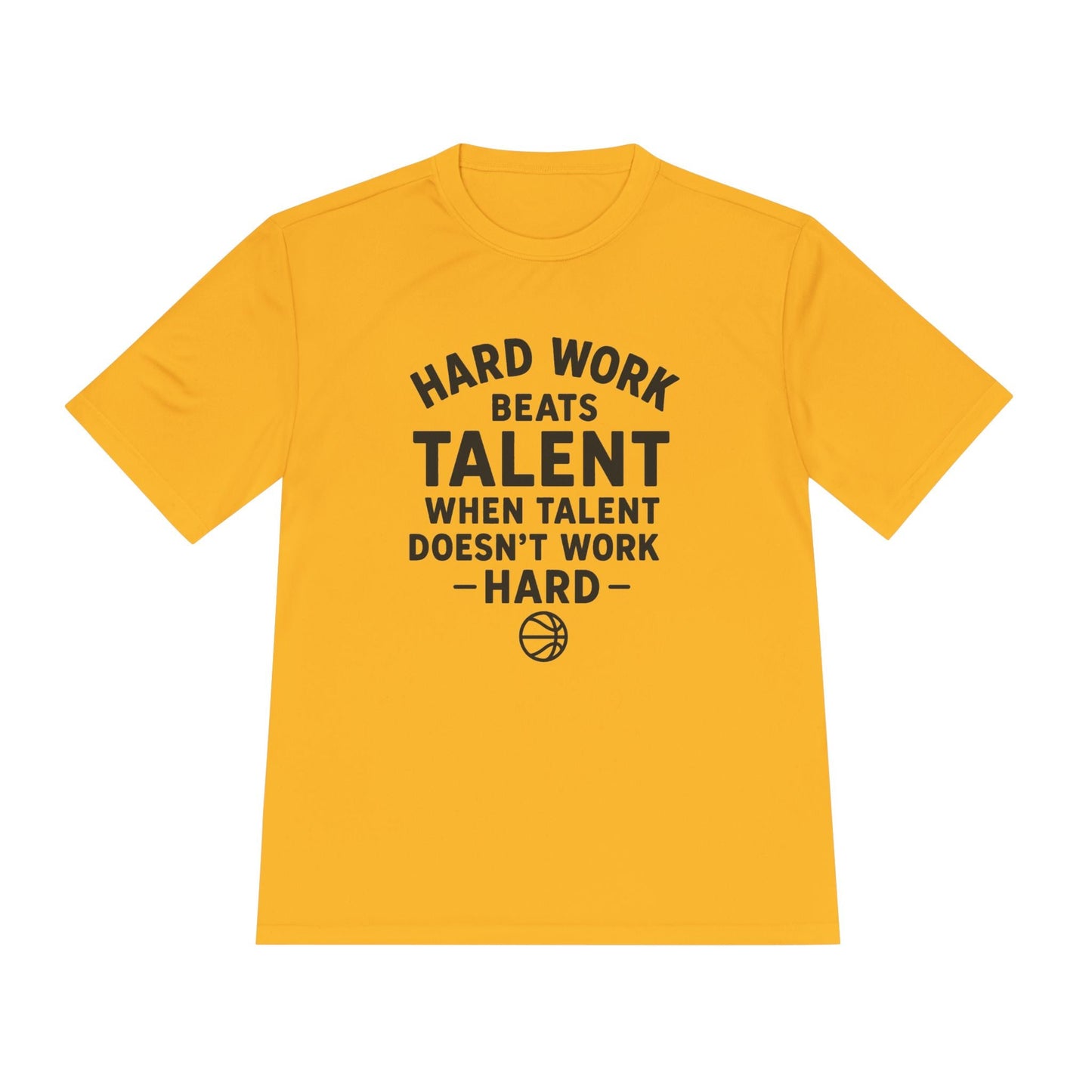 Motivational Sports Tee - "Hard Work Beats Talent" - Peak Inspiration