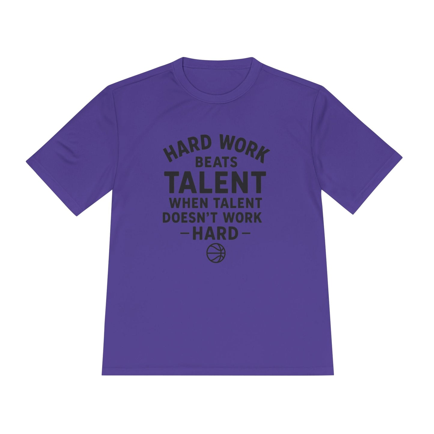 Motivational Sports Tee - "Hard Work Beats Talent" - Peak Inspiration
