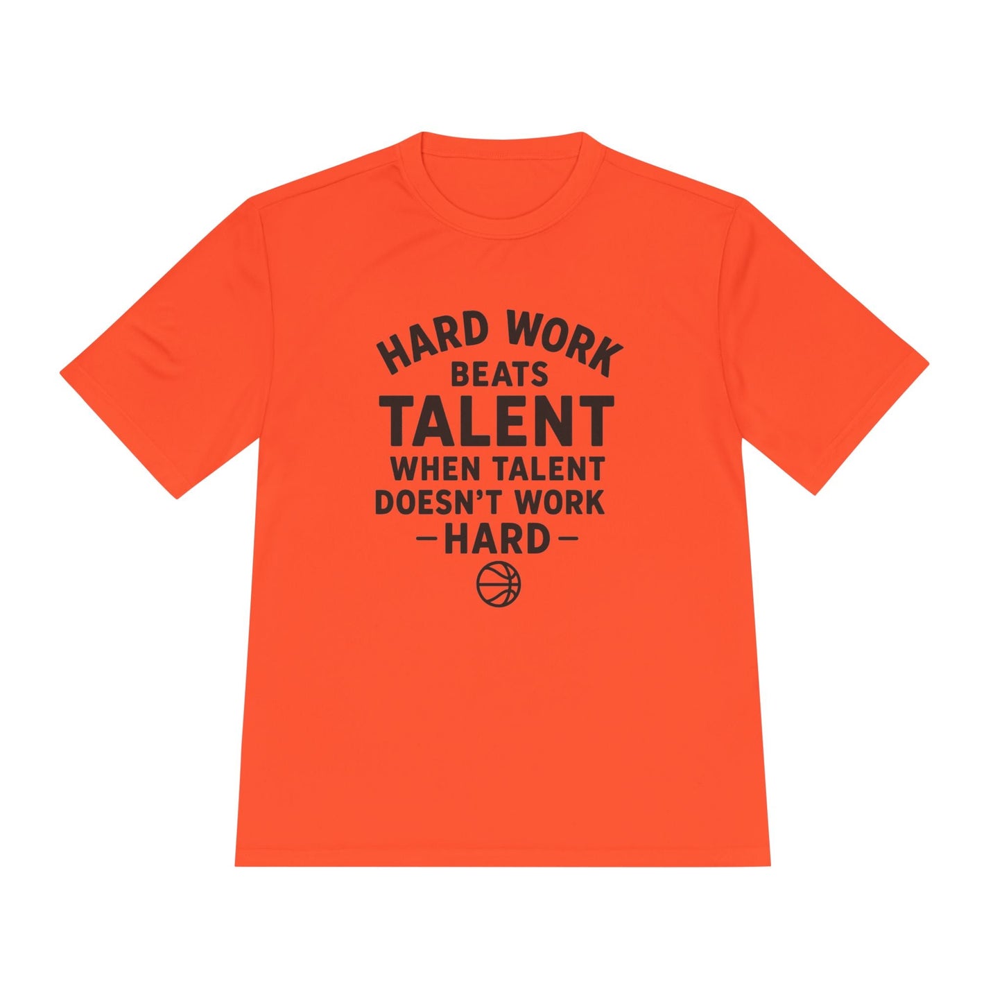 Motivational Sports Tee - "Hard Work Beats Talent" - Peak Inspiration