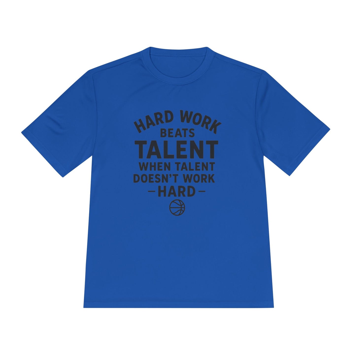 Motivational Sports Tee - "Hard Work Beats Talent" - Peak Inspiration