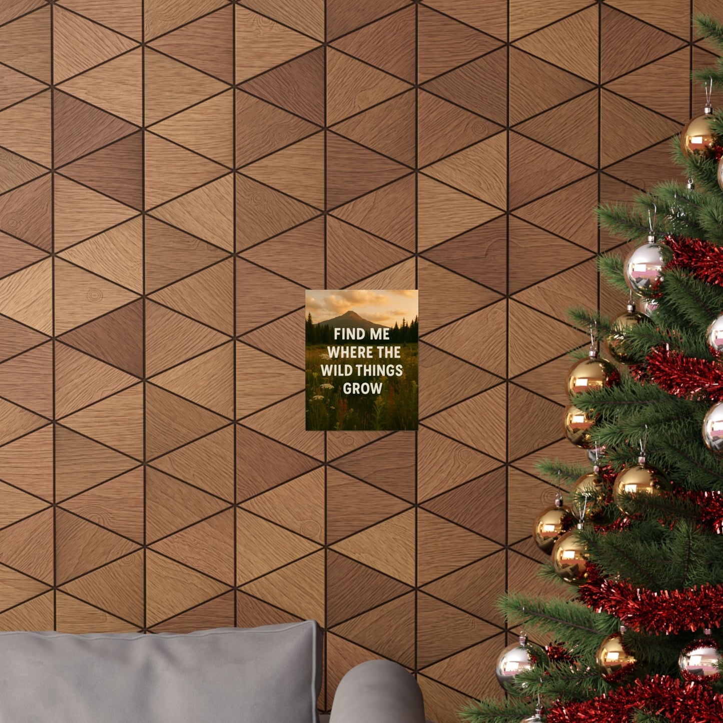 Nature - Inspired Matte Vertical Poster: 'Find Me Where the Wild Things Grow' - Peak Inspiration