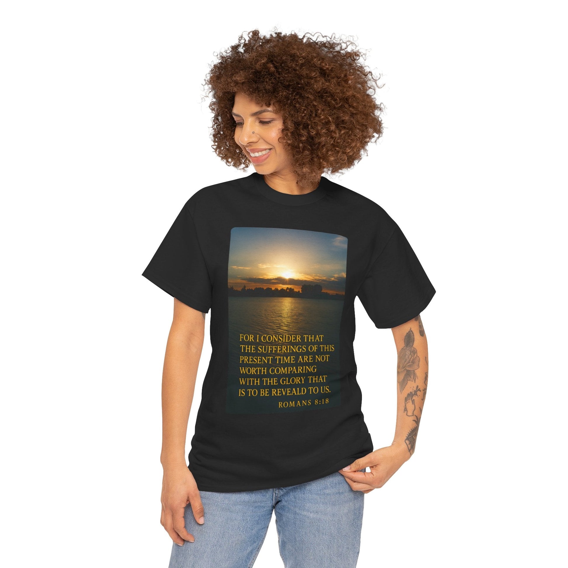 Romans 8:18 Inspirational Tee — Comfort in Suffering Christian Shirt - Peak Inspiration