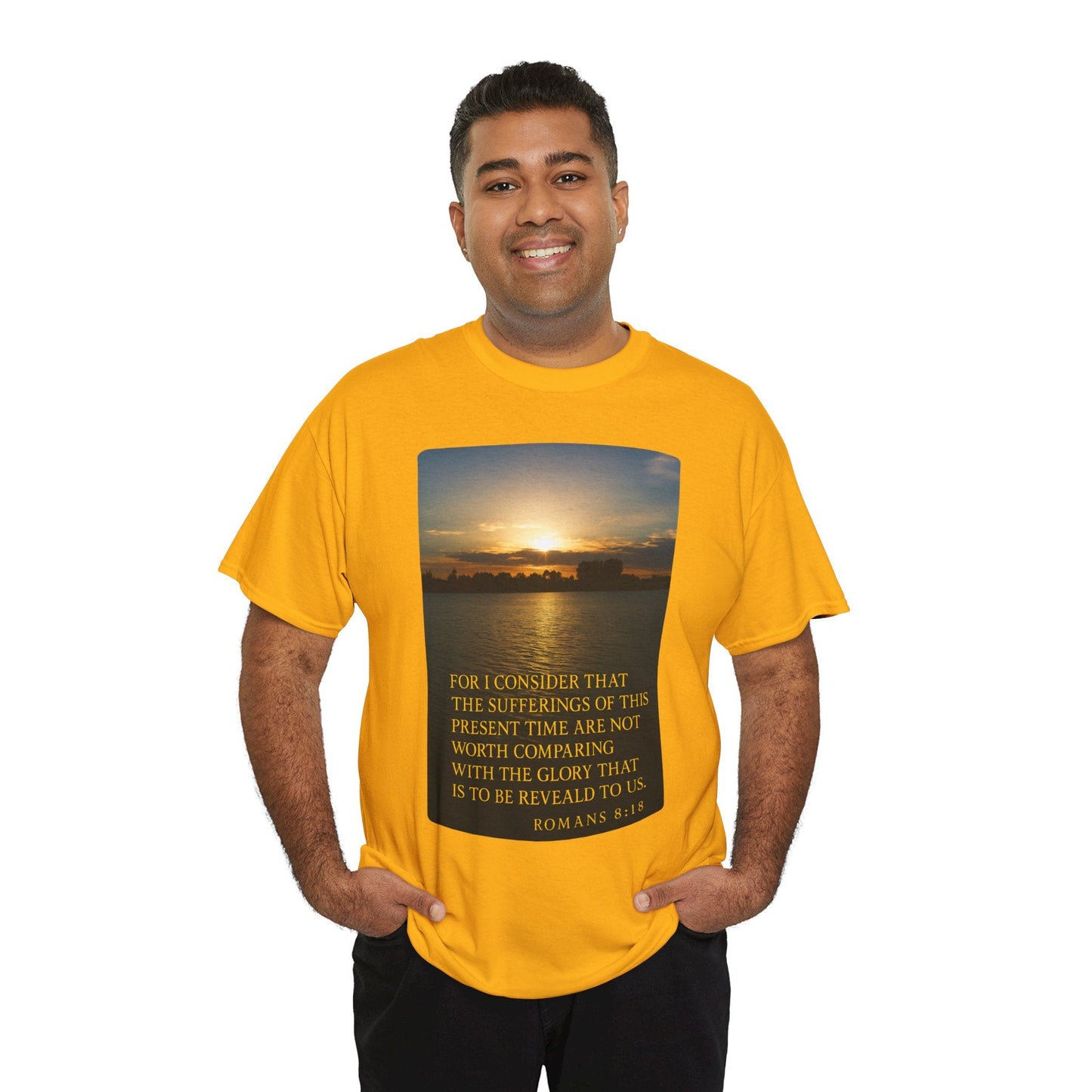 Romans 8:18 Inspirational Tee — Comfort in Suffering Christian Shirt - Peak Inspiration