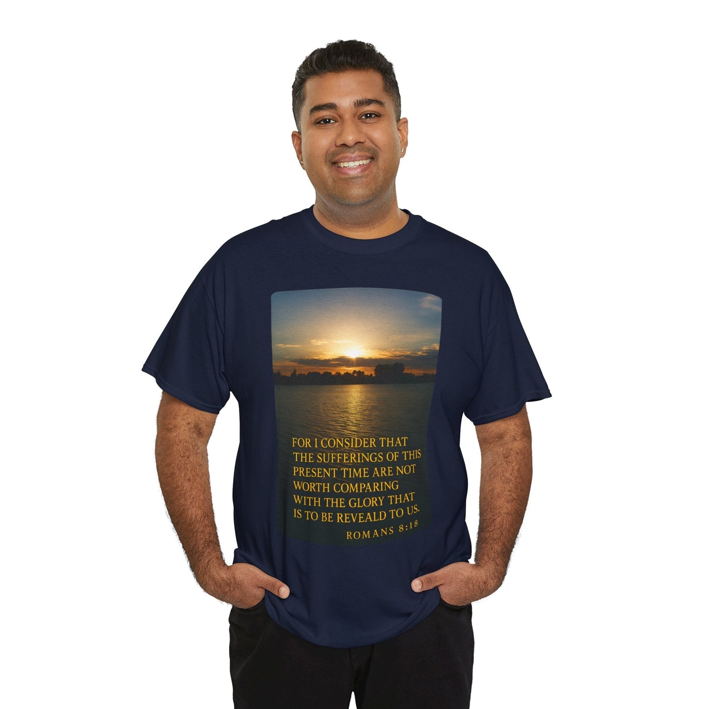 Romans 8:18 Inspirational Tee — Comfort in Suffering Christian Shirt - Peak Inspiration
