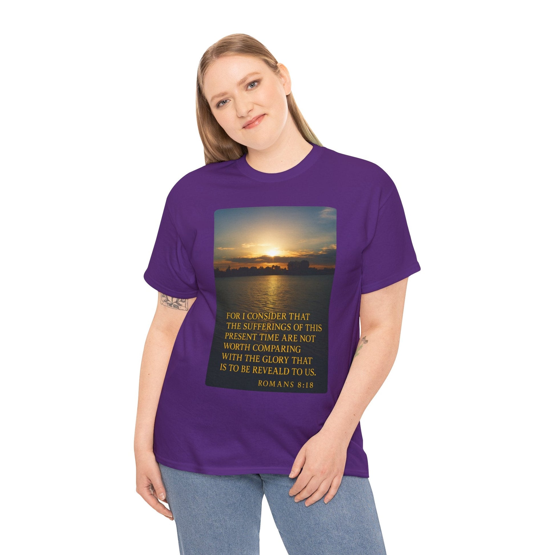 Romans 8:18 Inspirational Tee — Comfort in Suffering Christian Shirt - Peak Inspiration