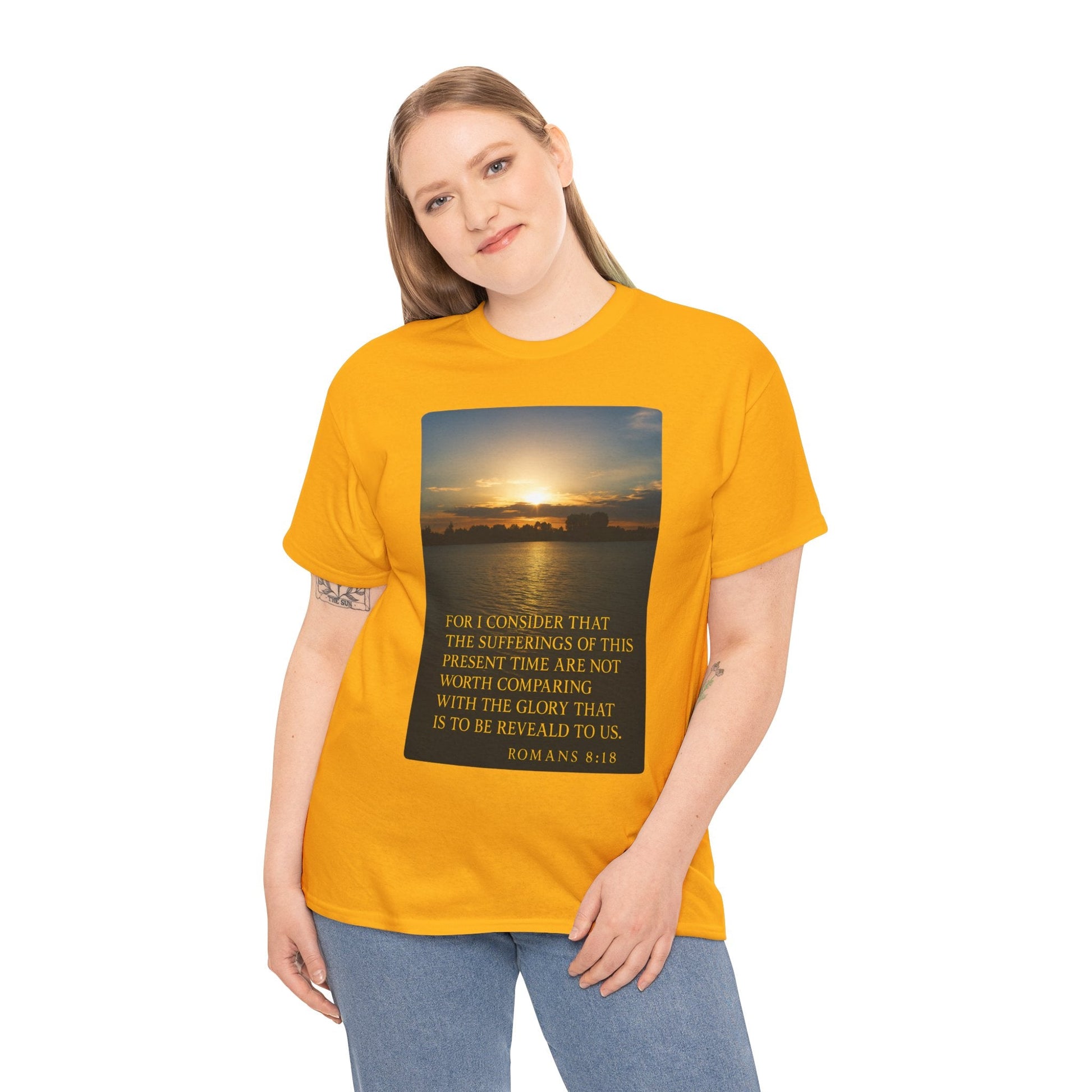 Romans 8:18 Inspirational Tee — Comfort in Suffering Christian Shirt - Peak Inspiration
