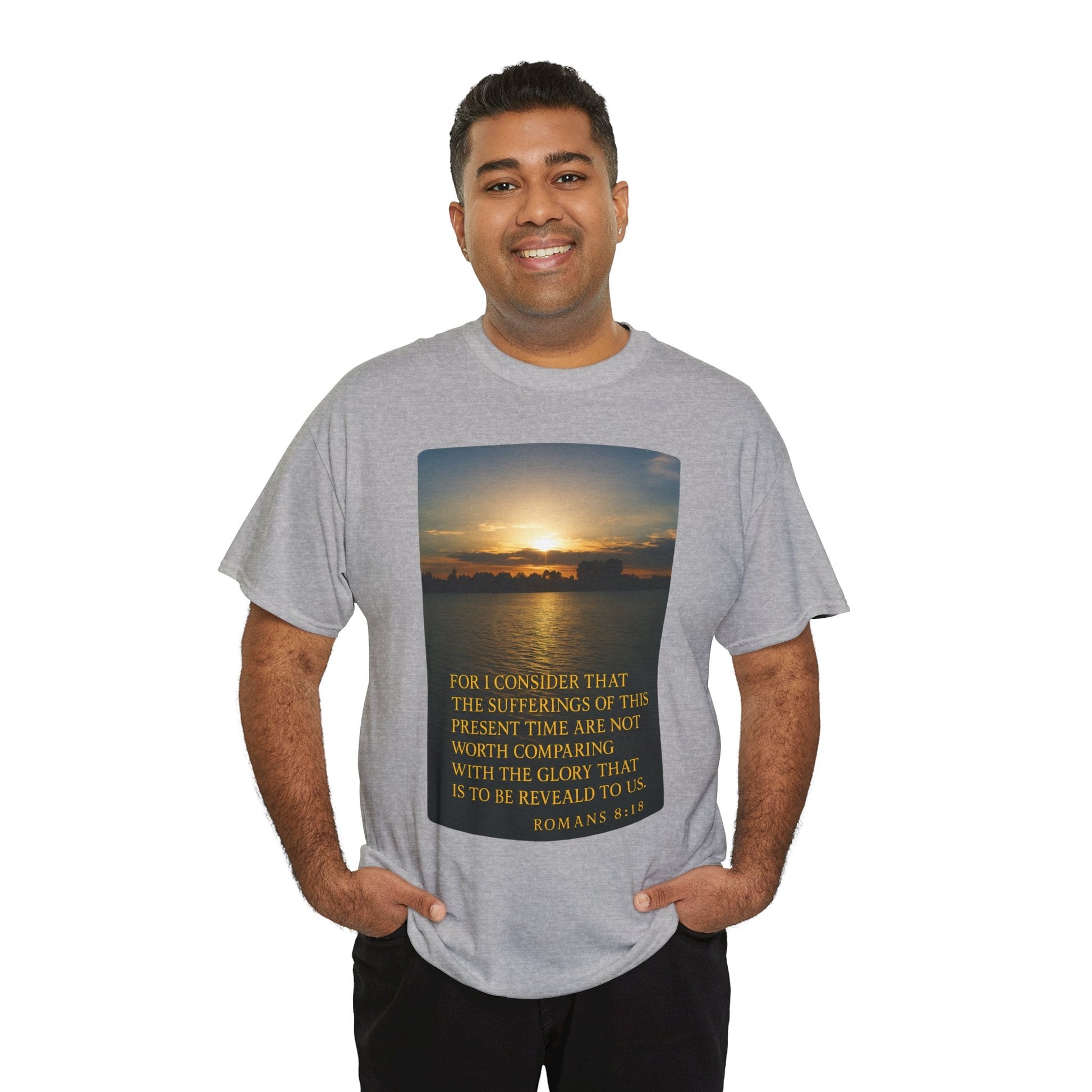 Romans 8:18 Inspirational Tee — Comfort in Suffering Christian Shirt - Peak Inspiration