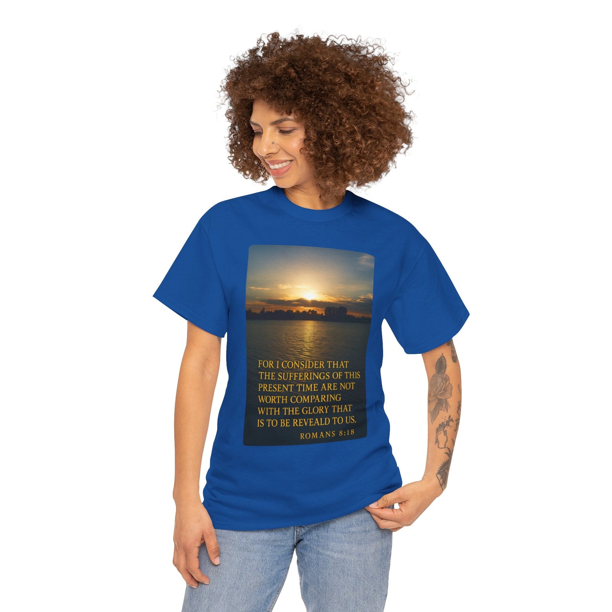 Romans 8:18 Inspirational Tee — Comfort in Suffering Christian Shirt - Peak Inspiration