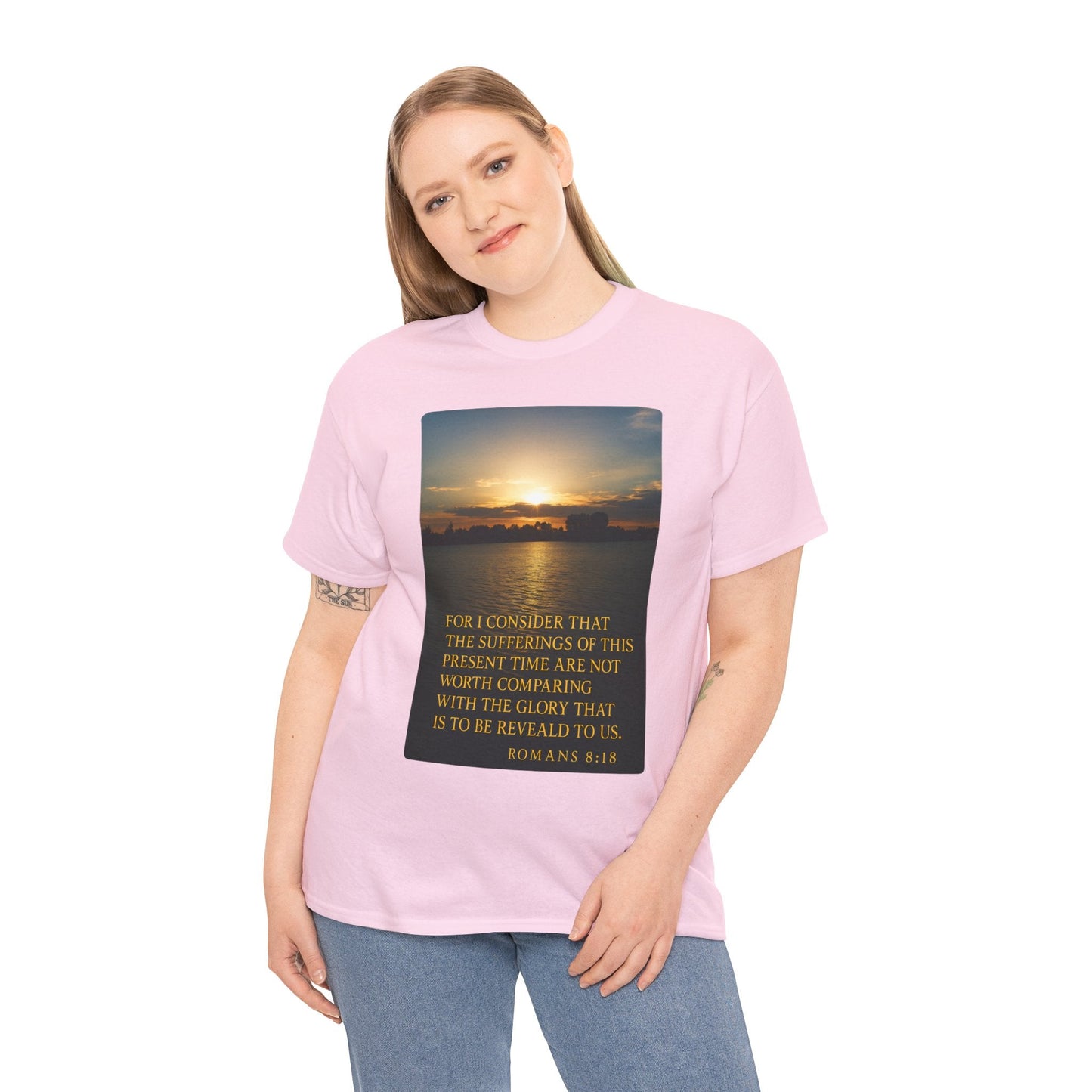 Romans 8:18 Inspirational Tee — Comfort in Suffering Christian Shirt - Peak Inspiration