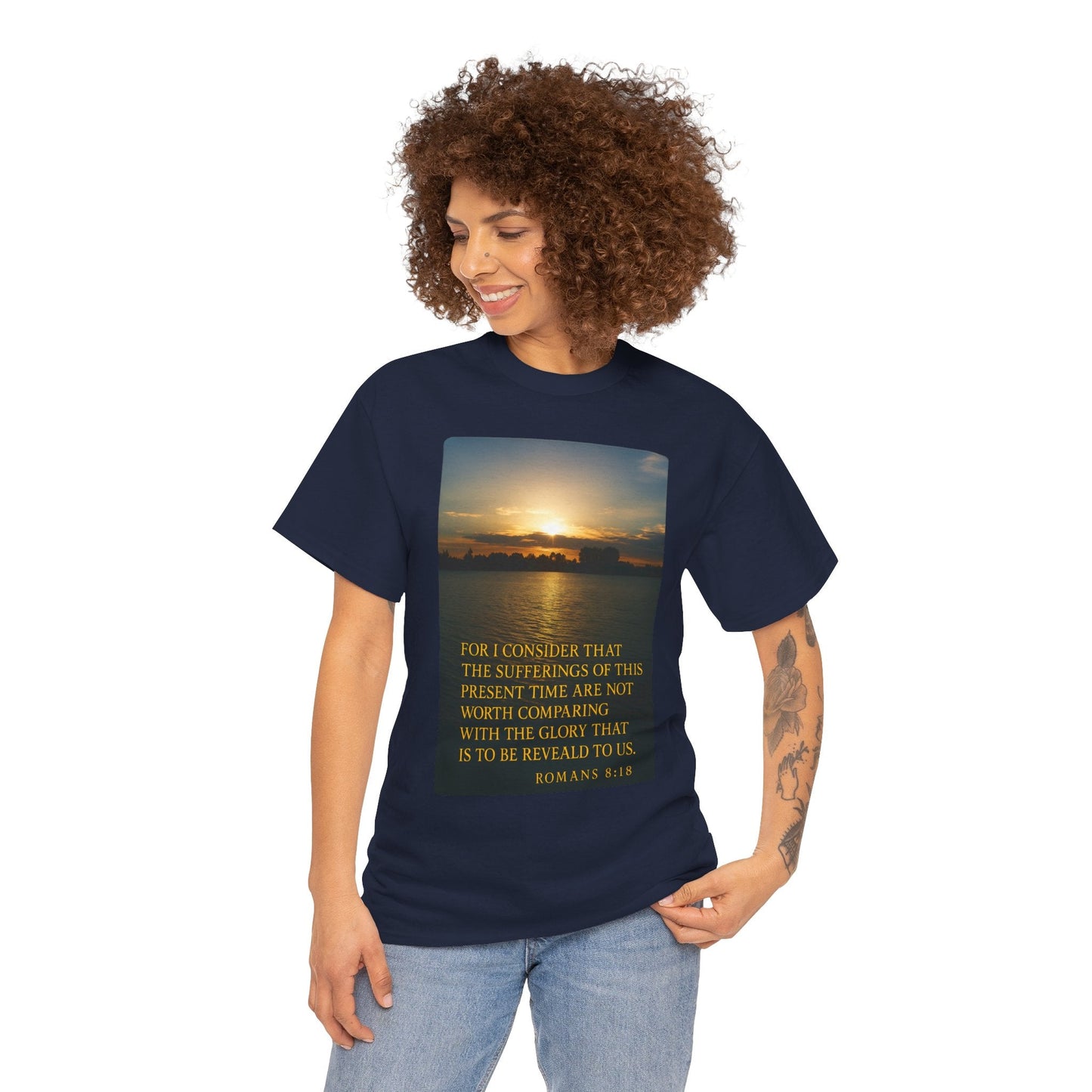 Romans 8:18 Inspirational Tee — Comfort in Suffering Christian Shirt - Peak Inspiration