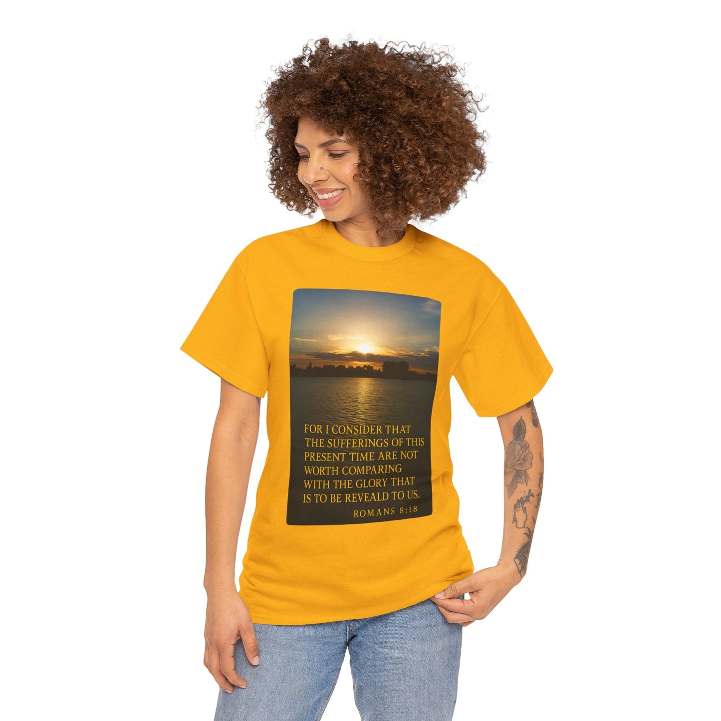 Romans 8:18 Inspirational Tee — Comfort in Suffering Christian Shirt - Peak Inspiration