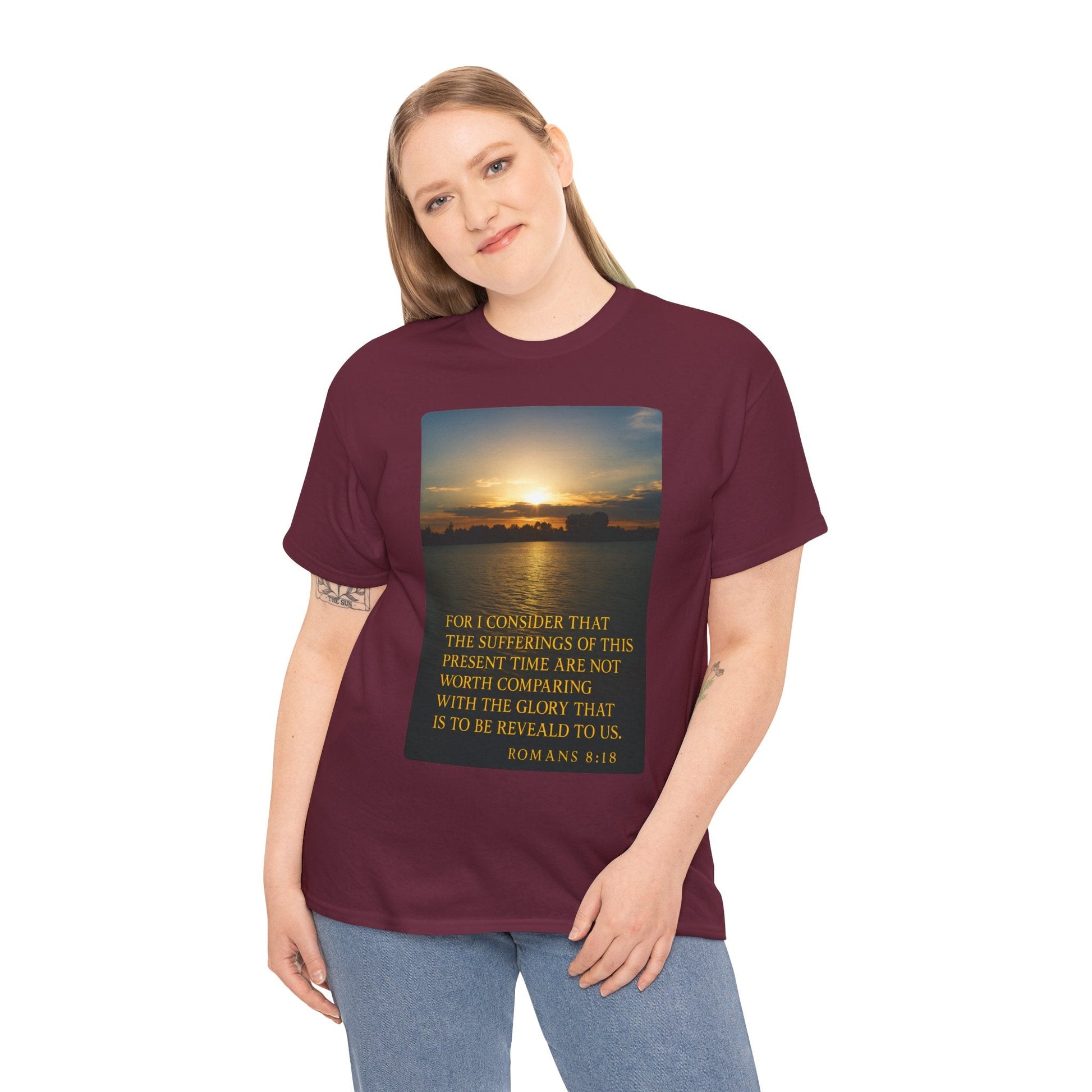 Romans 8:18 Inspirational Tee — Comfort in Suffering Christian Shirt - Peak Inspiration