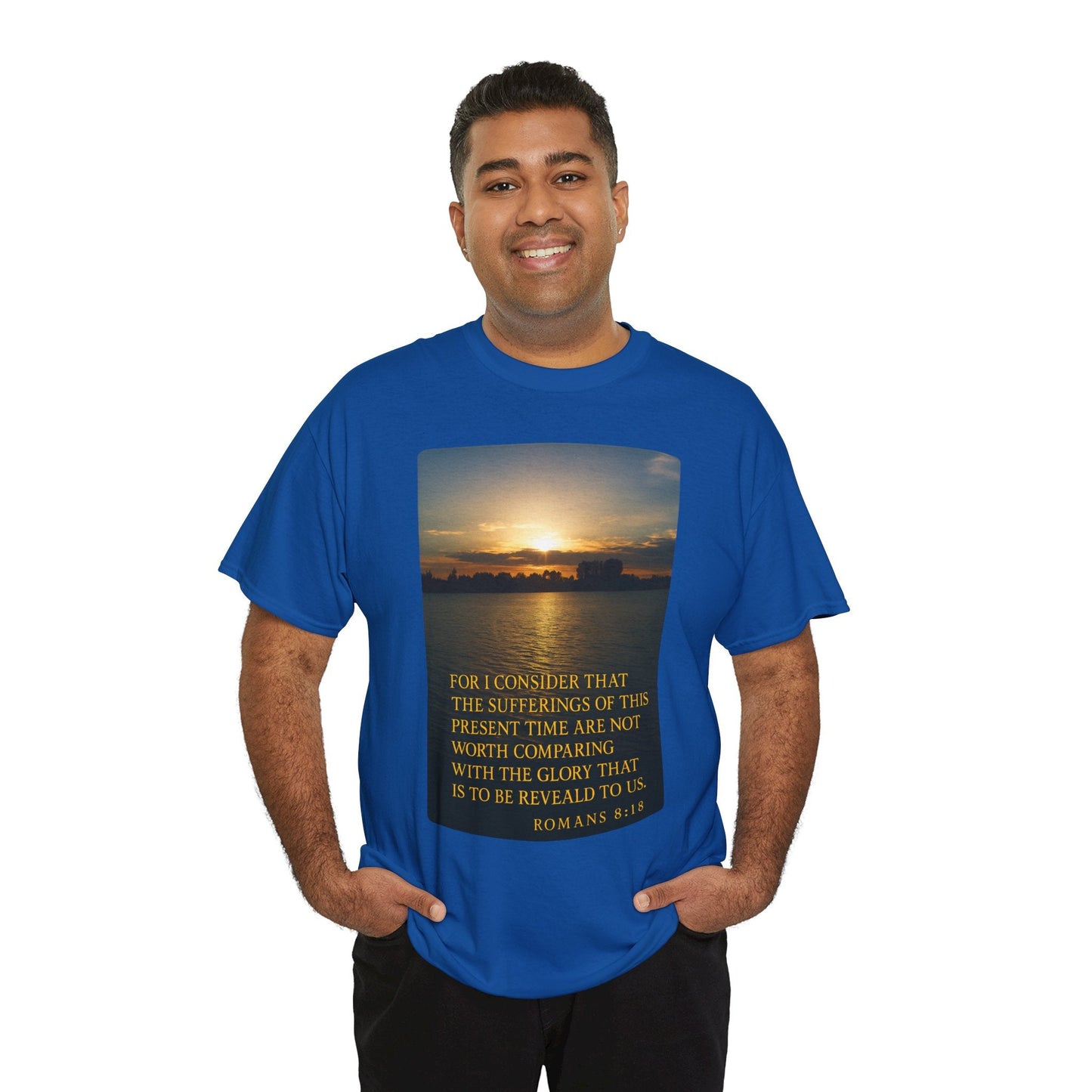 Romans 8:18 Inspirational Tee — Comfort in Suffering Christian Shirt - Peak Inspiration
