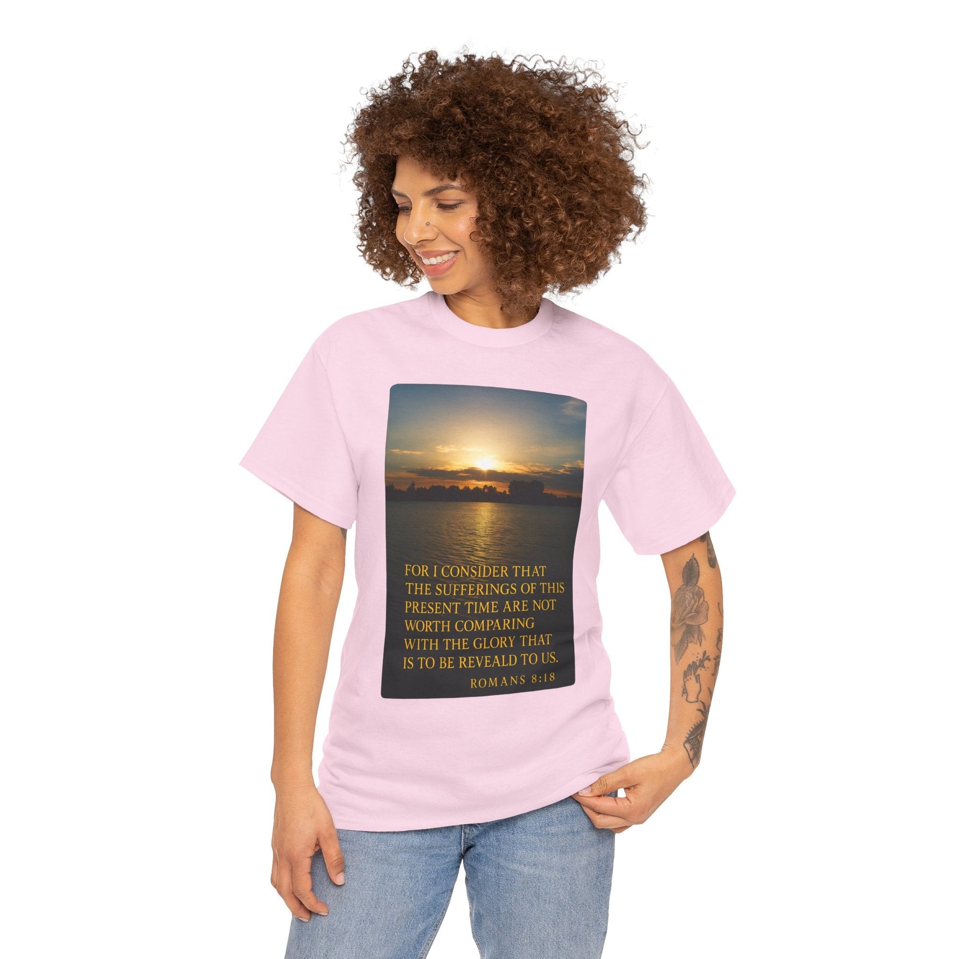 Romans 8:18 Inspirational Tee — Comfort in Suffering Christian Shirt - Peak Inspiration