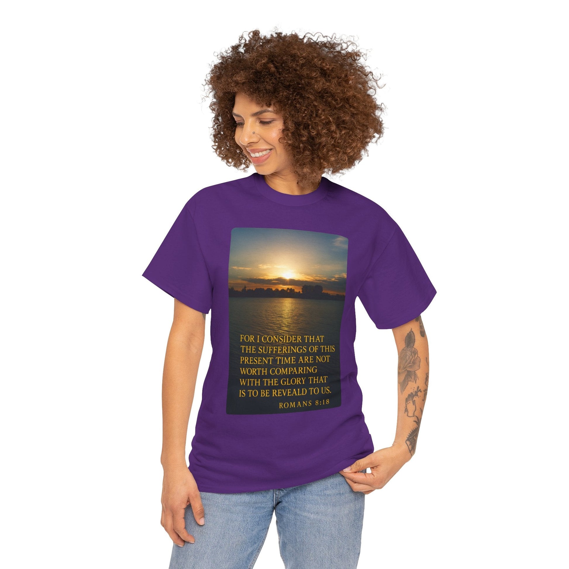 Romans 8:18 Inspirational Tee — Comfort in Suffering Christian Shirt - Peak Inspiration