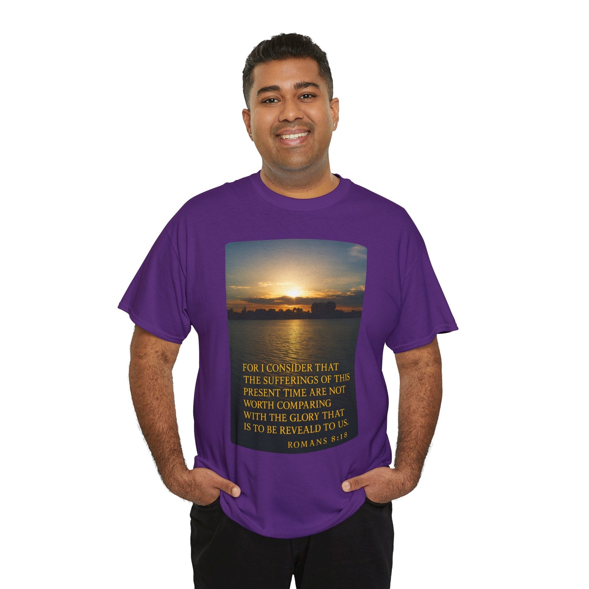 Romans 8:18 Inspirational Tee — Comfort in Suffering Christian Shirt - Peak Inspiration