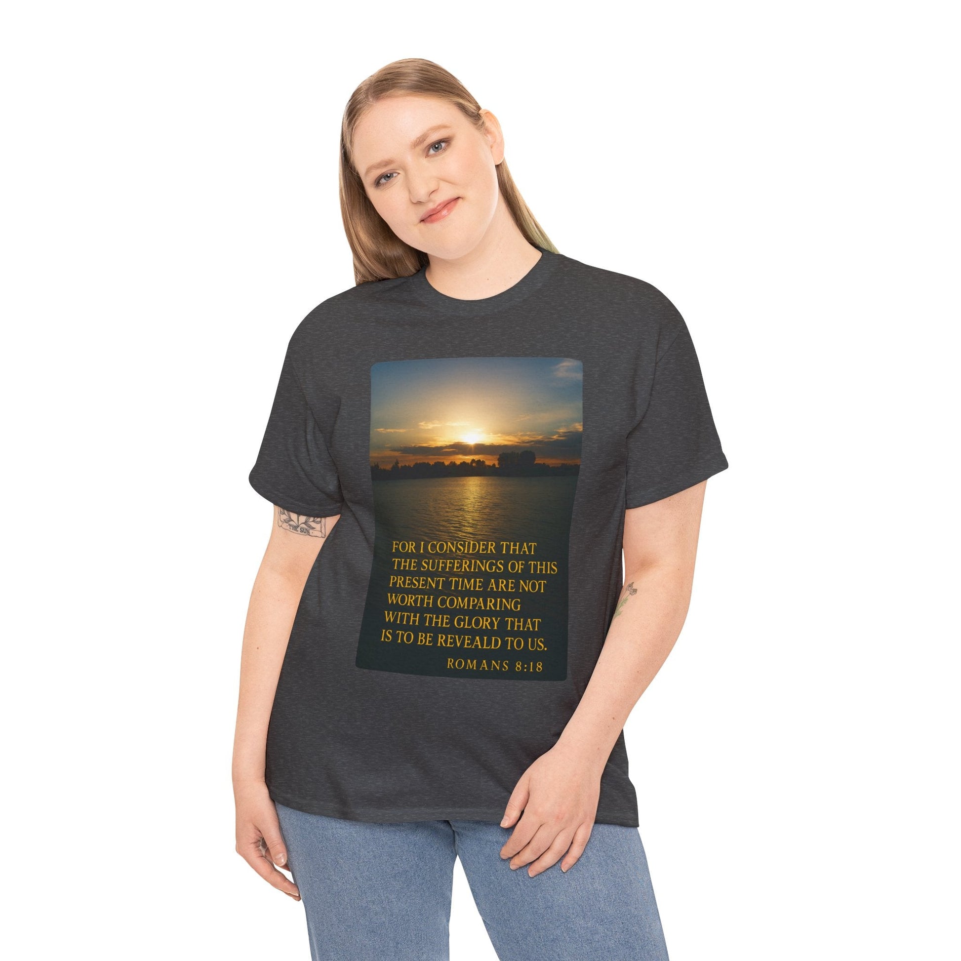 Romans 8:18 Inspirational Tee — Comfort in Suffering Christian Shirt - Peak Inspiration