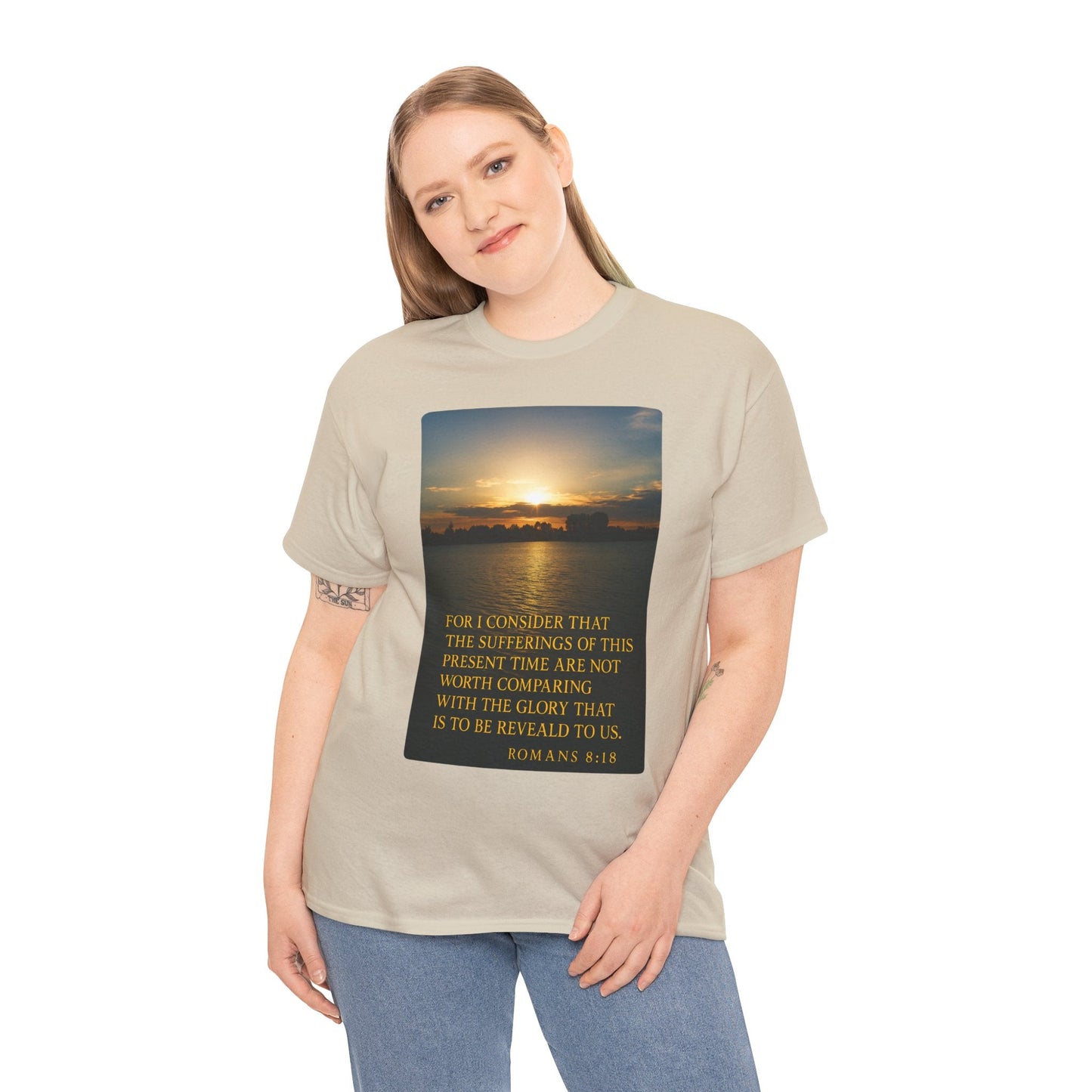 Romans 8:18 Inspirational Tee — Comfort in Suffering Christian Shirt - Peak Inspiration