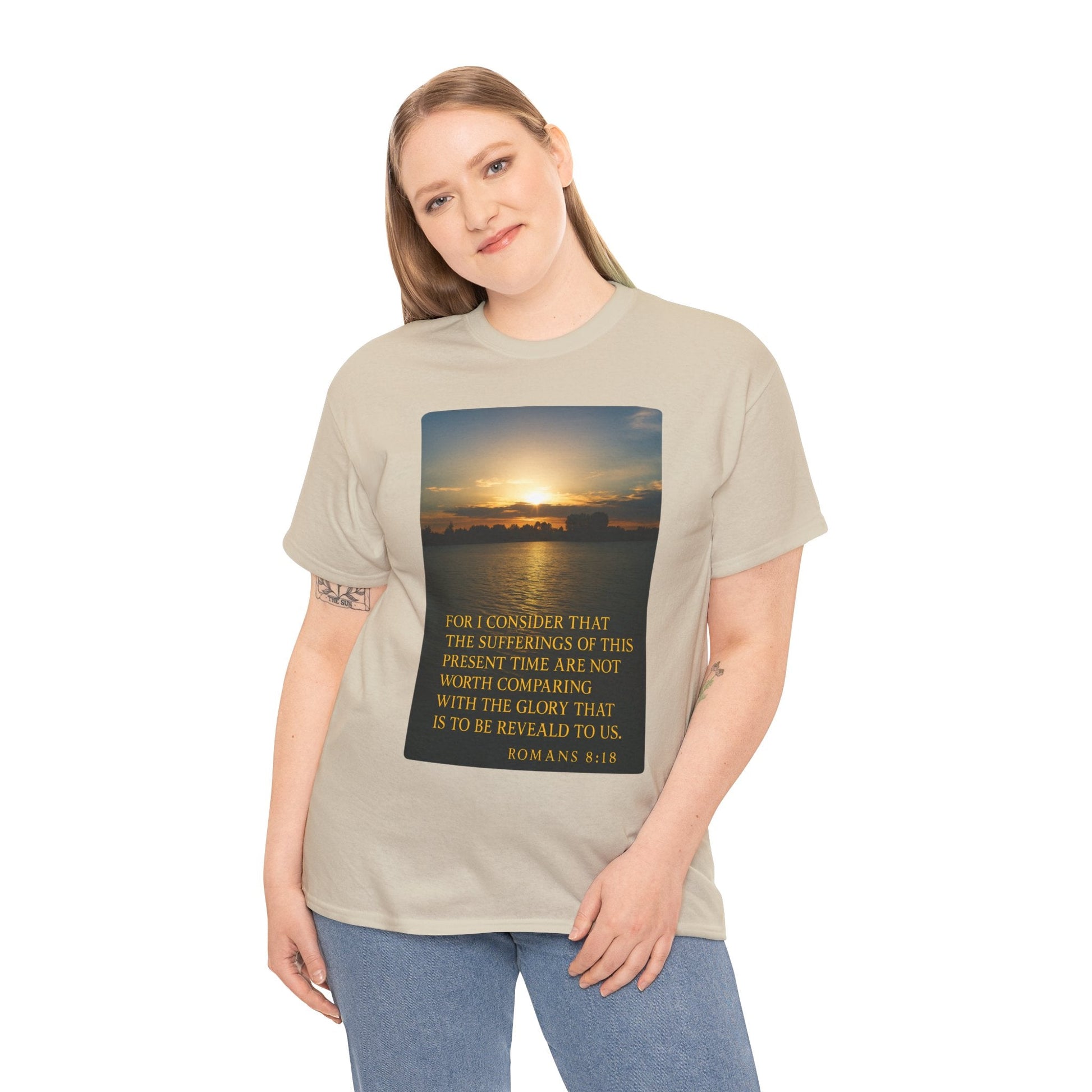 Romans 8:18 Inspirational Tee — Comfort in Suffering Christian Shirt - Peak Inspiration
