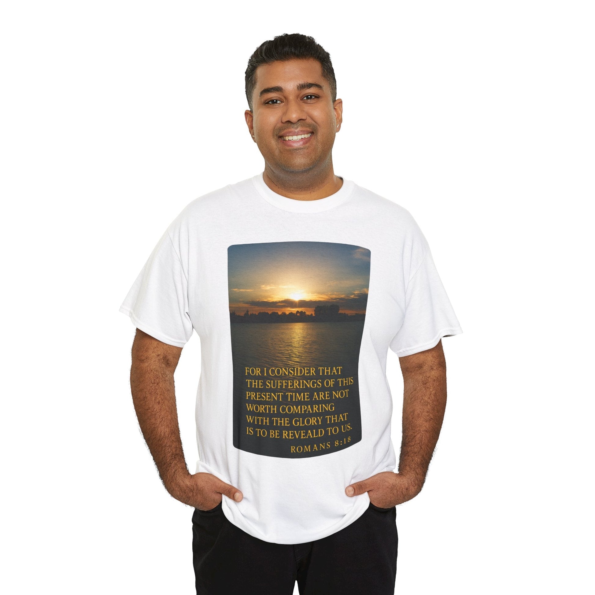 Romans 8:18 Inspirational Tee — Comfort in Suffering Christian Shirt - Peak Inspiration