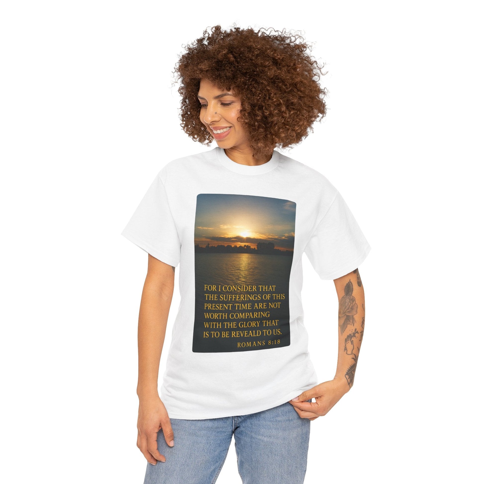 Romans 8:18 Inspirational Tee — Comfort in Suffering Christian Shirt - Peak Inspiration