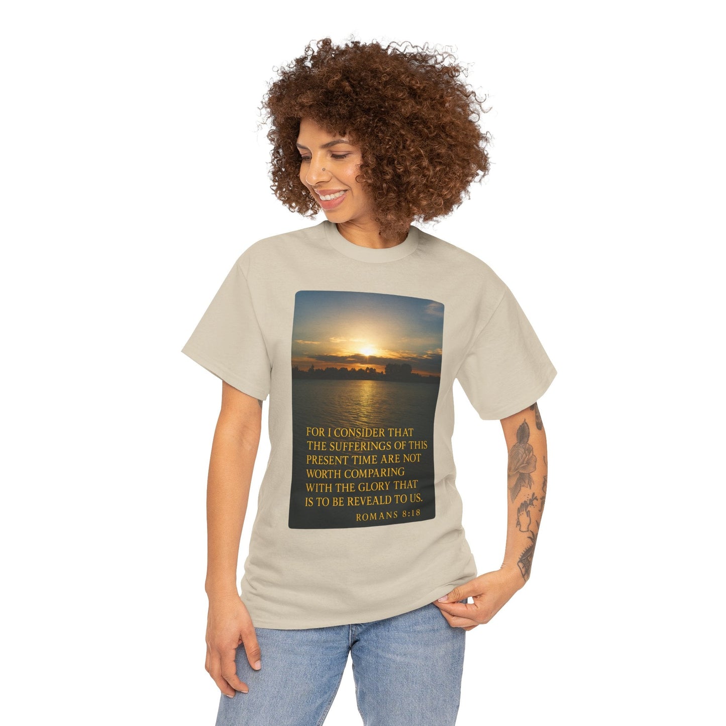 Romans 8:18 Inspirational Tee — Comfort in Suffering Christian Shirt - Peak Inspiration