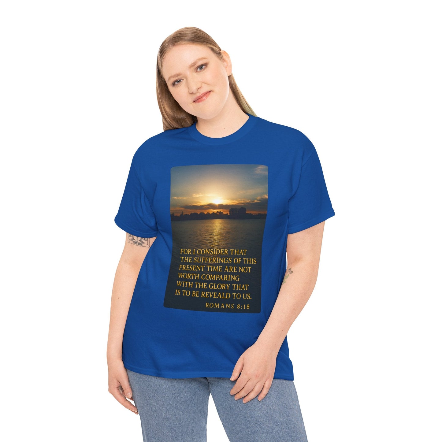 Romans 8:18 Inspirational Tee — Comfort in Suffering Christian Shirt - Peak Inspiration