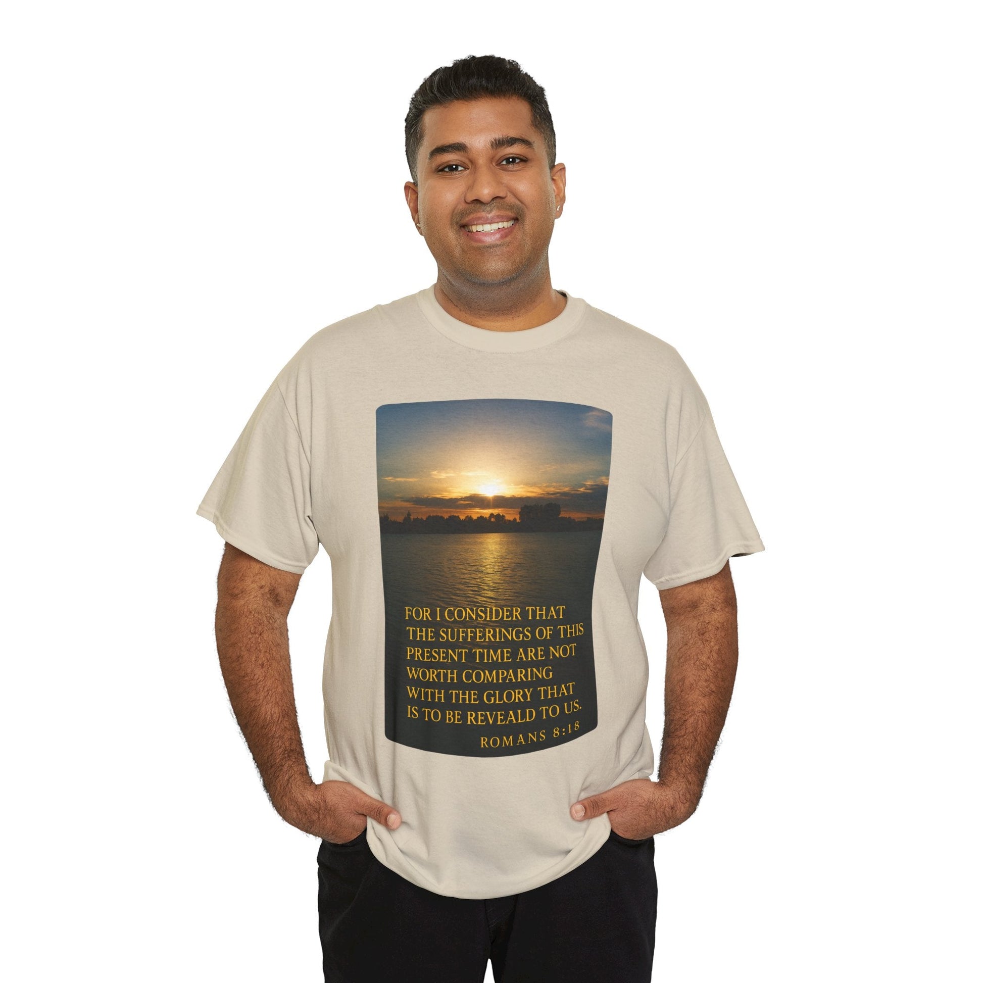 Romans 8:18 Inspirational Tee — Comfort in Suffering Christian Shirt - Peak Inspiration