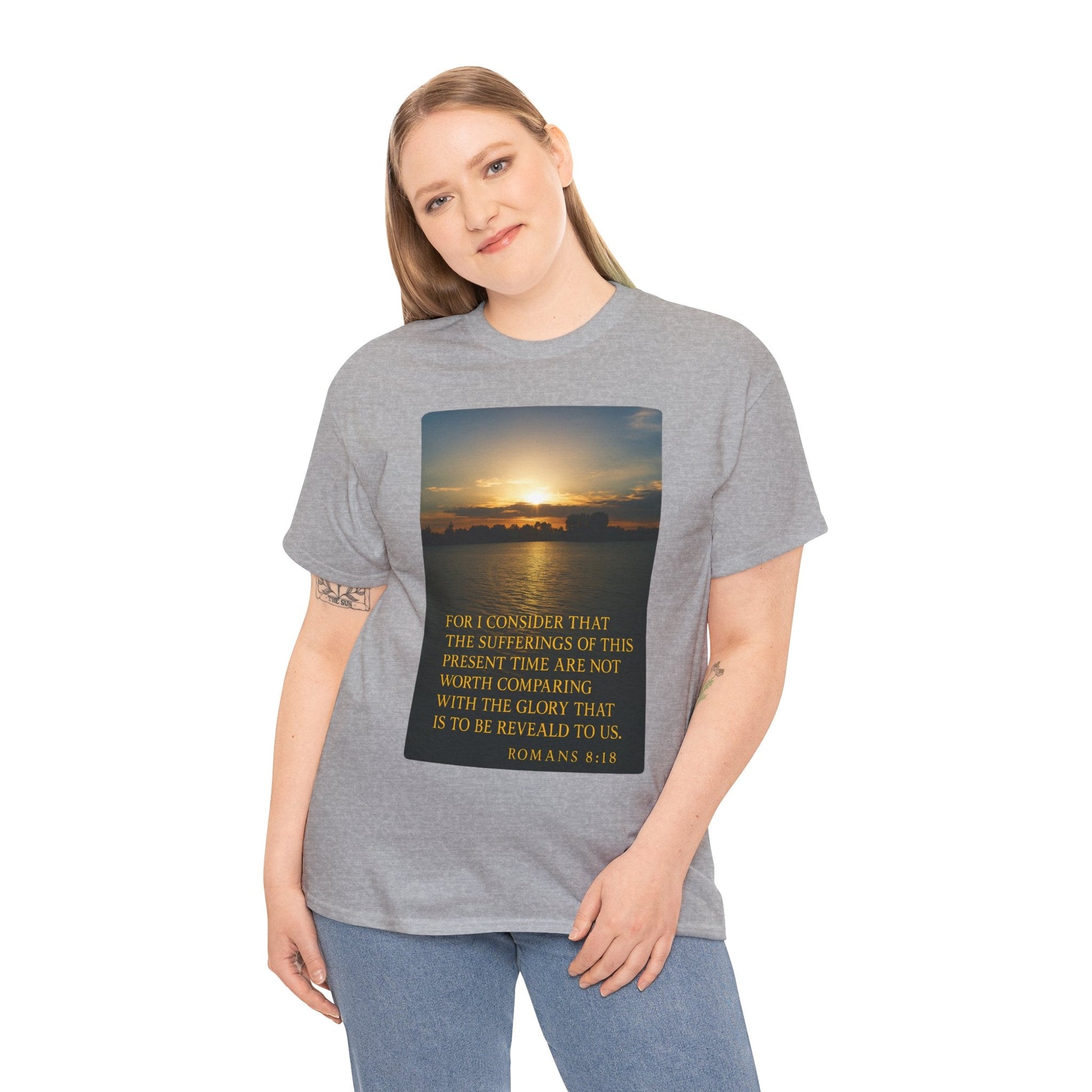 Romans 8:18 Inspirational Tee — Comfort in Suffering Christian Shirt - Peak Inspiration