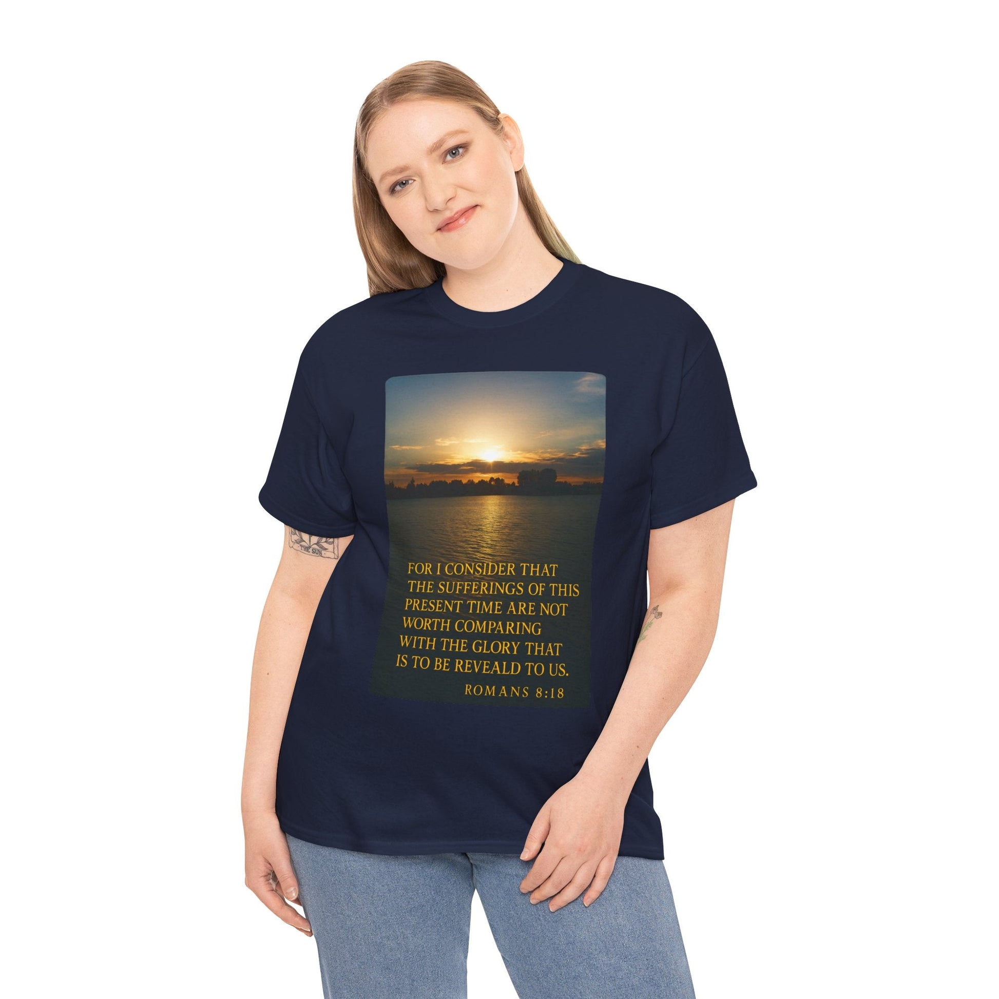 Romans 8:18 Inspirational Tee — Comfort in Suffering Christian Shirt - Peak Inspiration