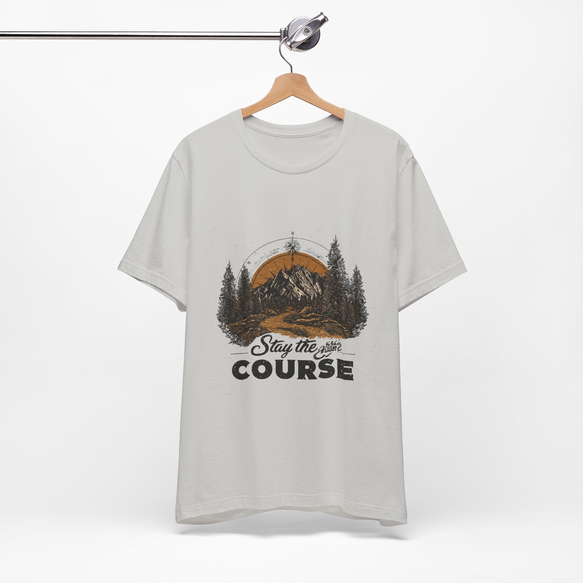 Stay the Course Mountain Tee - Unisex Jersey Short Sleeve Shirt - Peak Inspiration