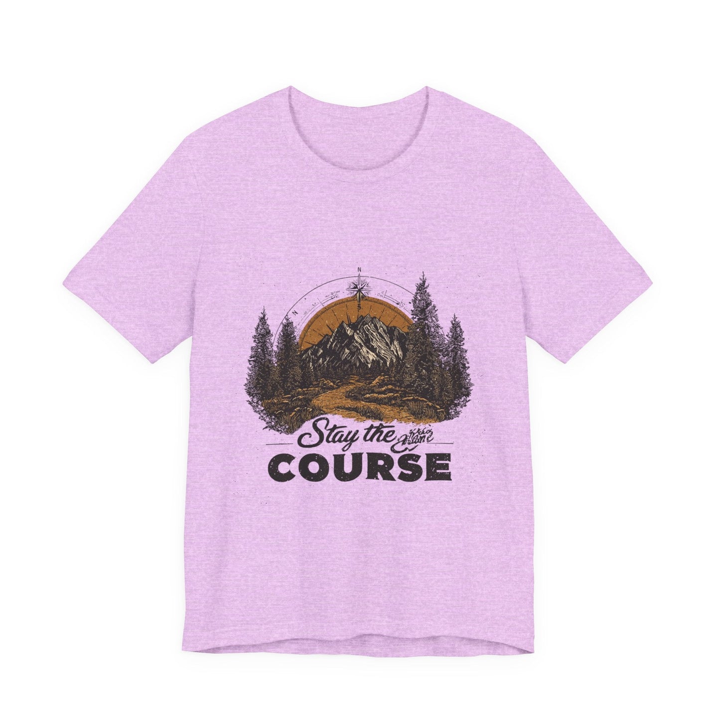 Stay the Course Mountain Tee - Unisex Jersey Short Sleeve Shirt - Peak Inspiration