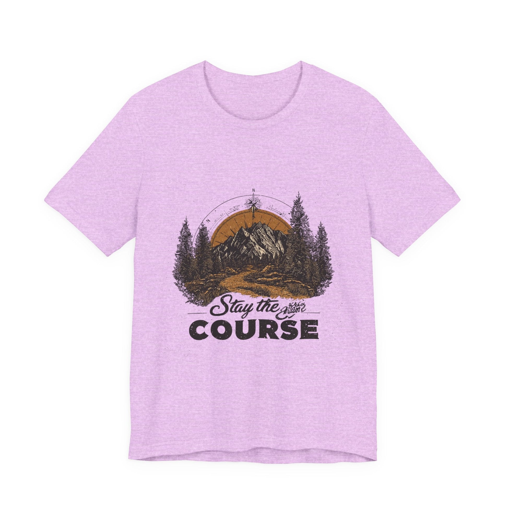 Stay the Course Mountain Tee - Unisex Jersey Short Sleeve Shirt - Peak Inspiration