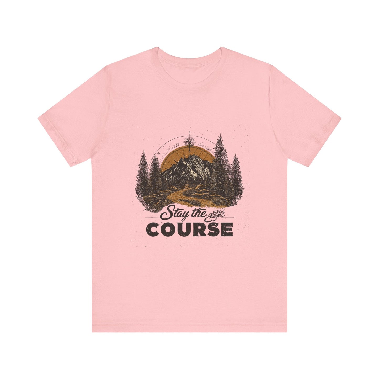 Stay the Course Mountain Tee - Unisex Jersey Short Sleeve Shirt - Peak Inspiration