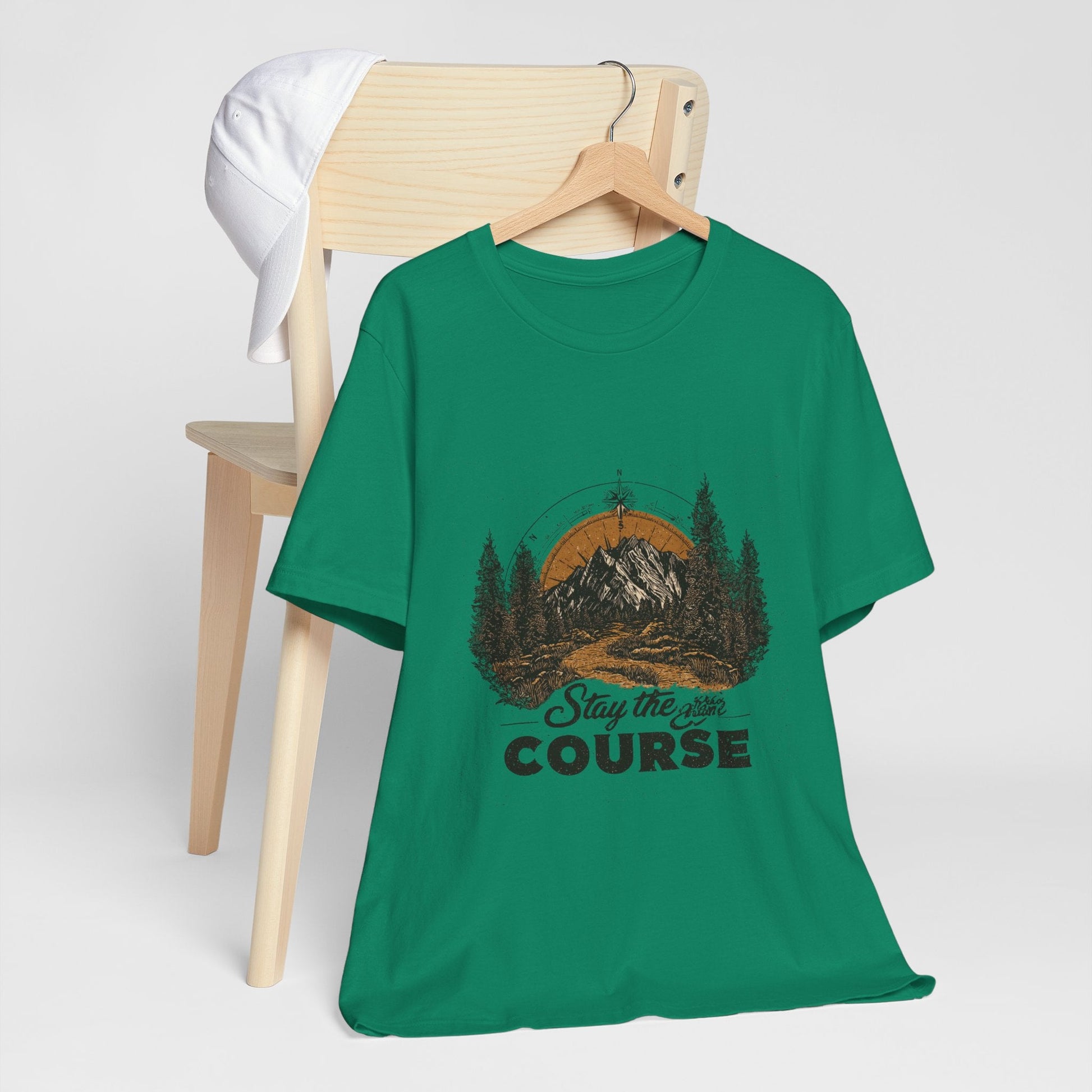 Stay the Course Mountain Tee - Unisex Jersey Short Sleeve Shirt - Peak Inspiration